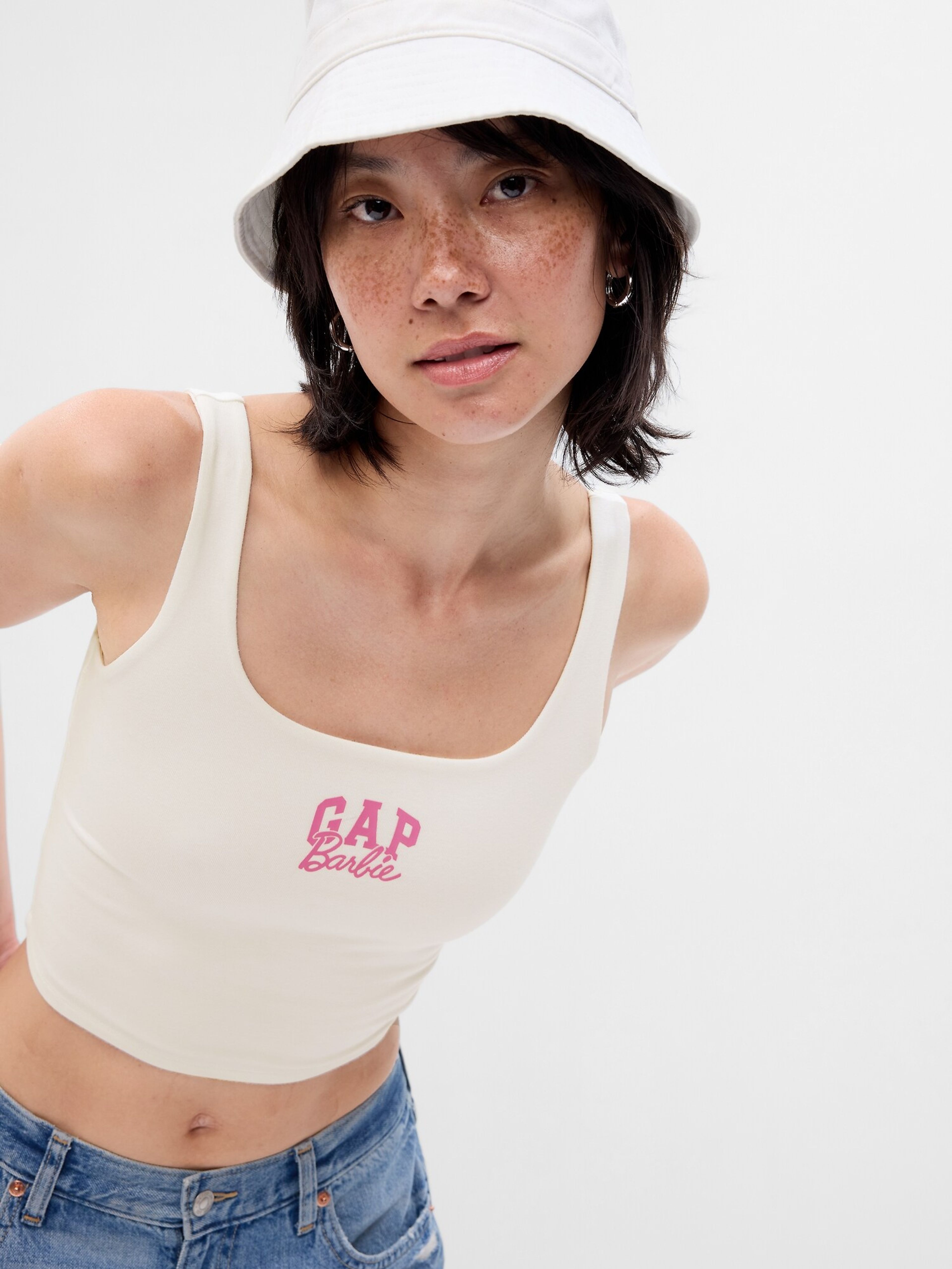 Krátky crop top Gap × Barbie™