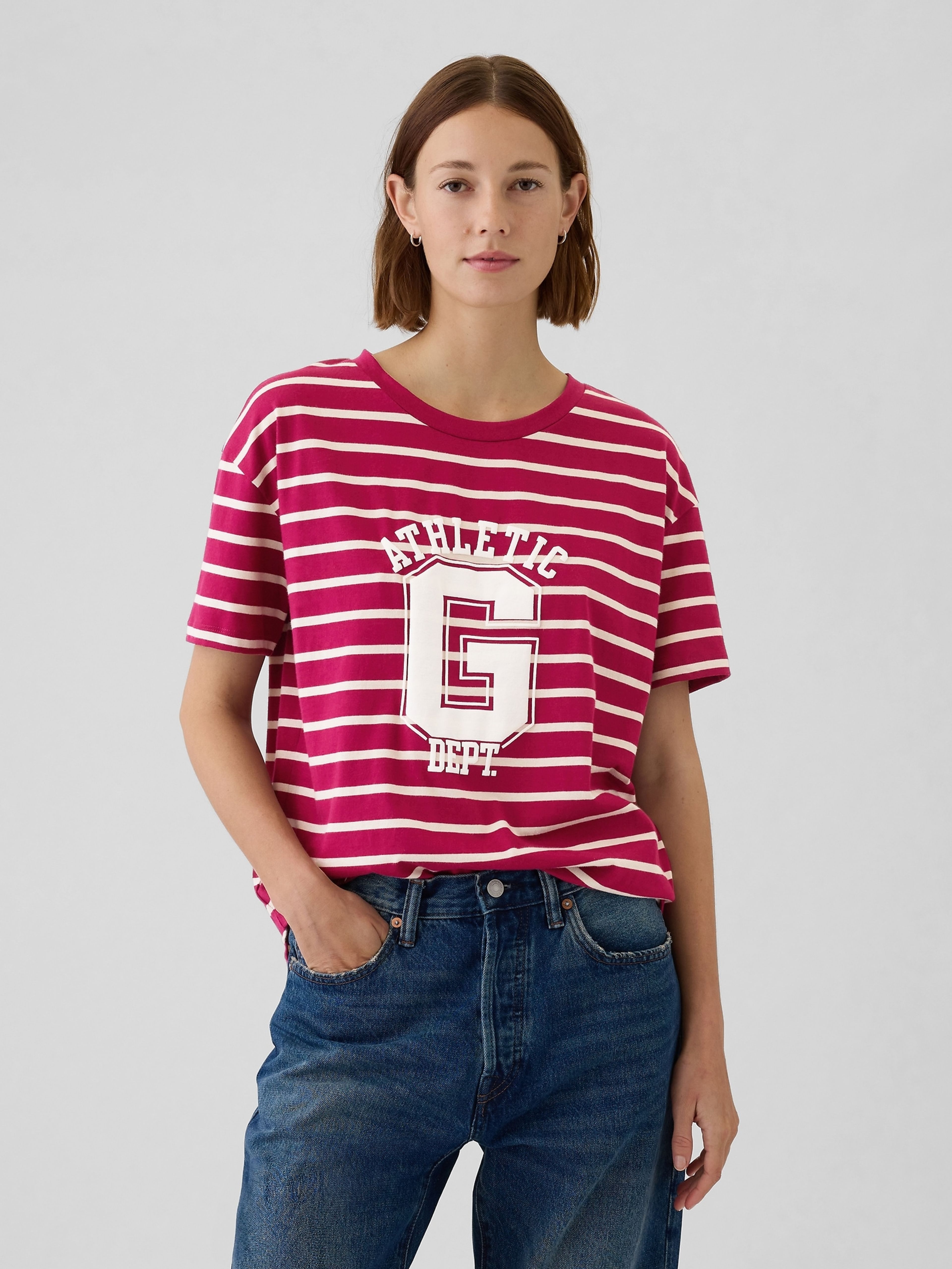 Gestreiftes Hemd Oversize Athletic