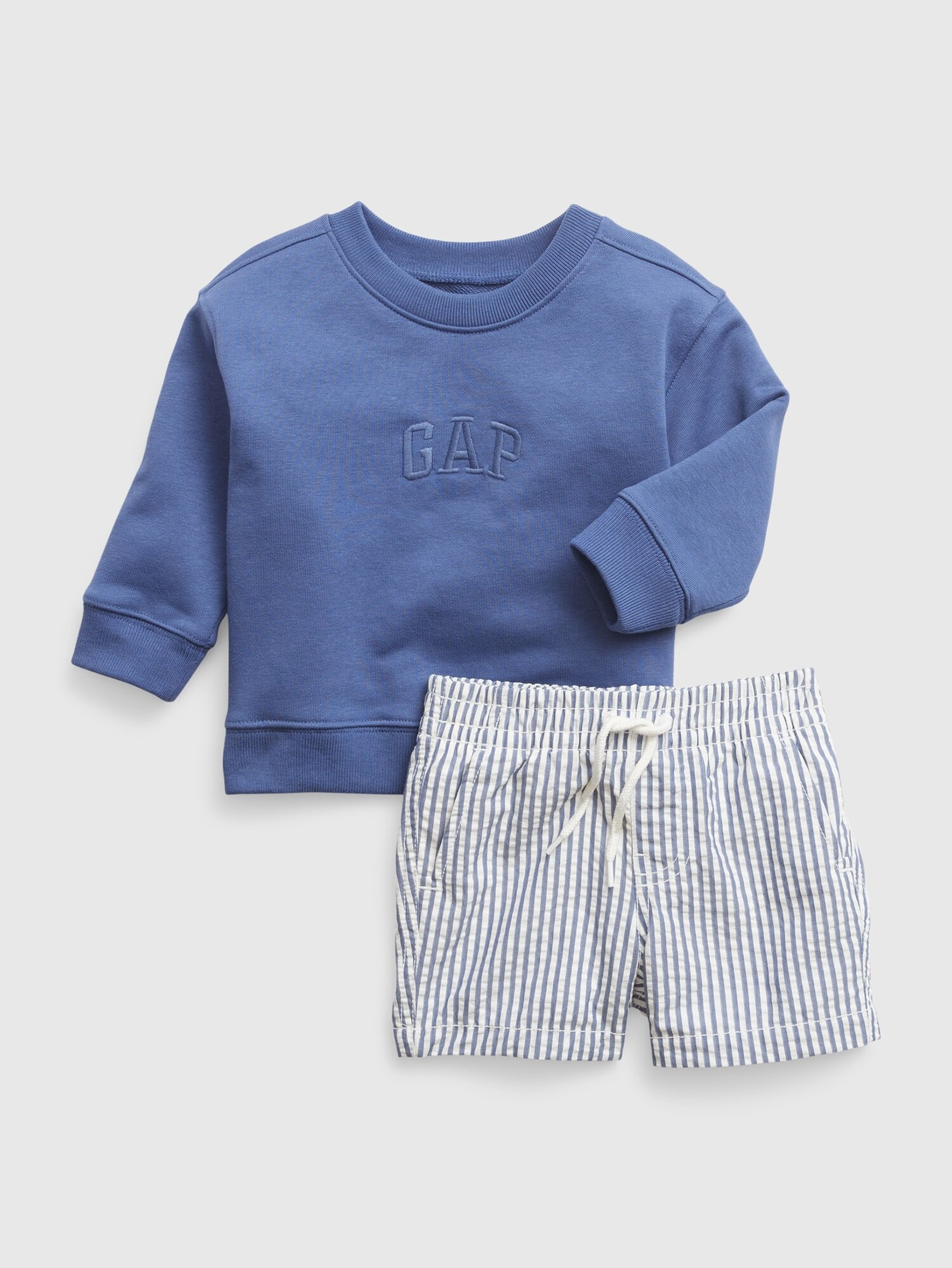 Babyset Sweatshirt und Shorts
