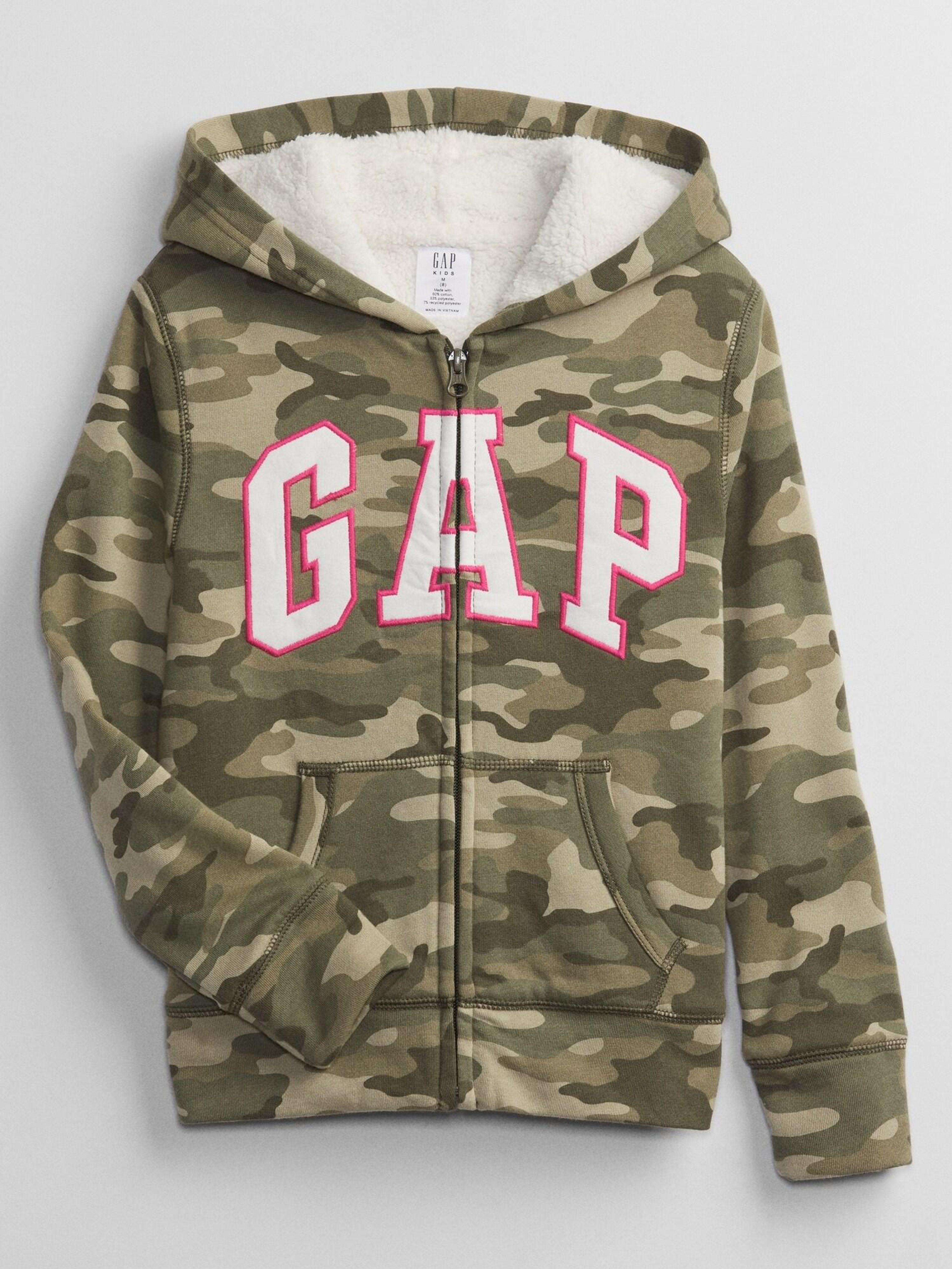 Kinder-Sweatjacke Camouflage GAP Logo