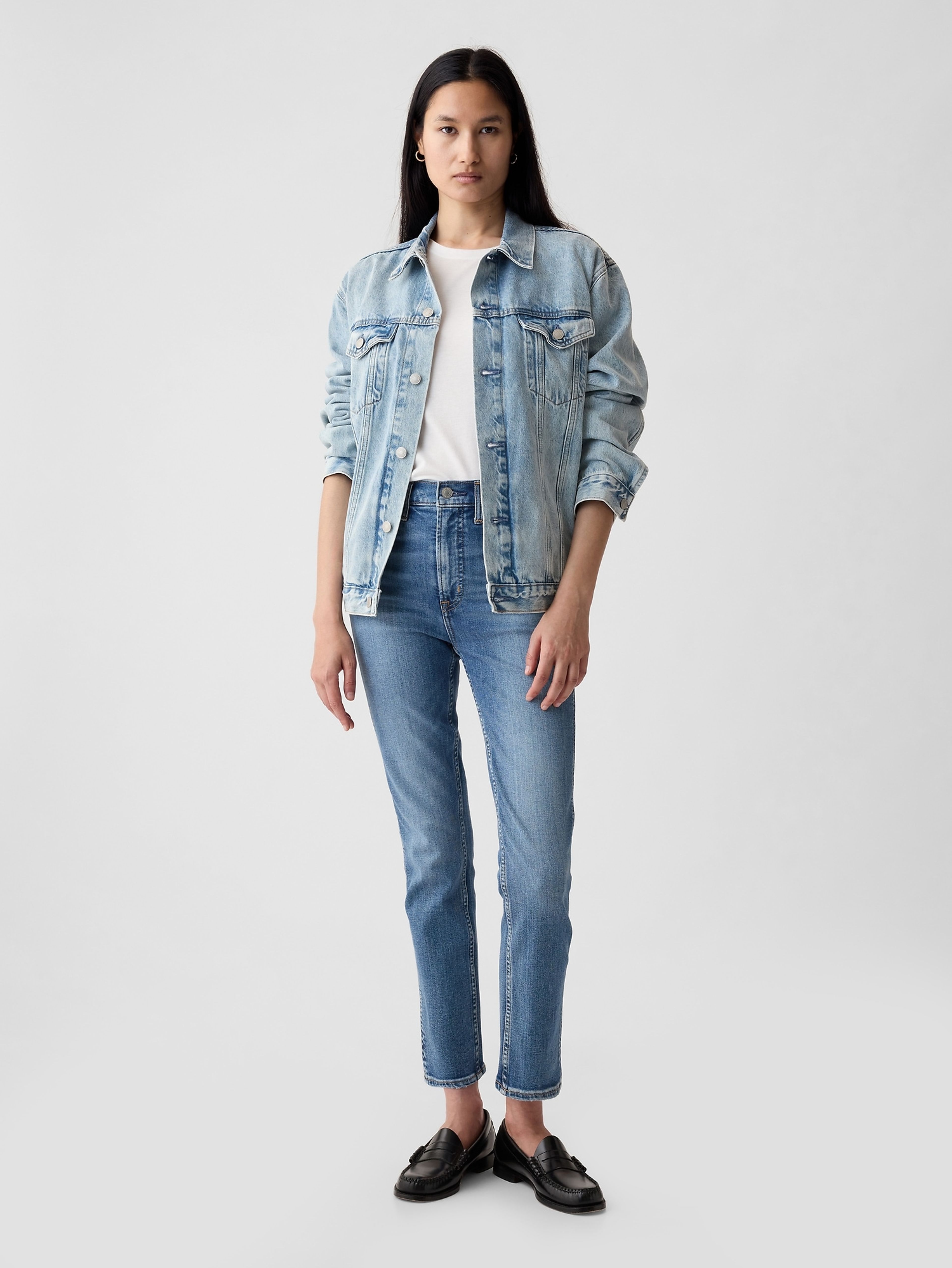 Jeans cigarette high rise