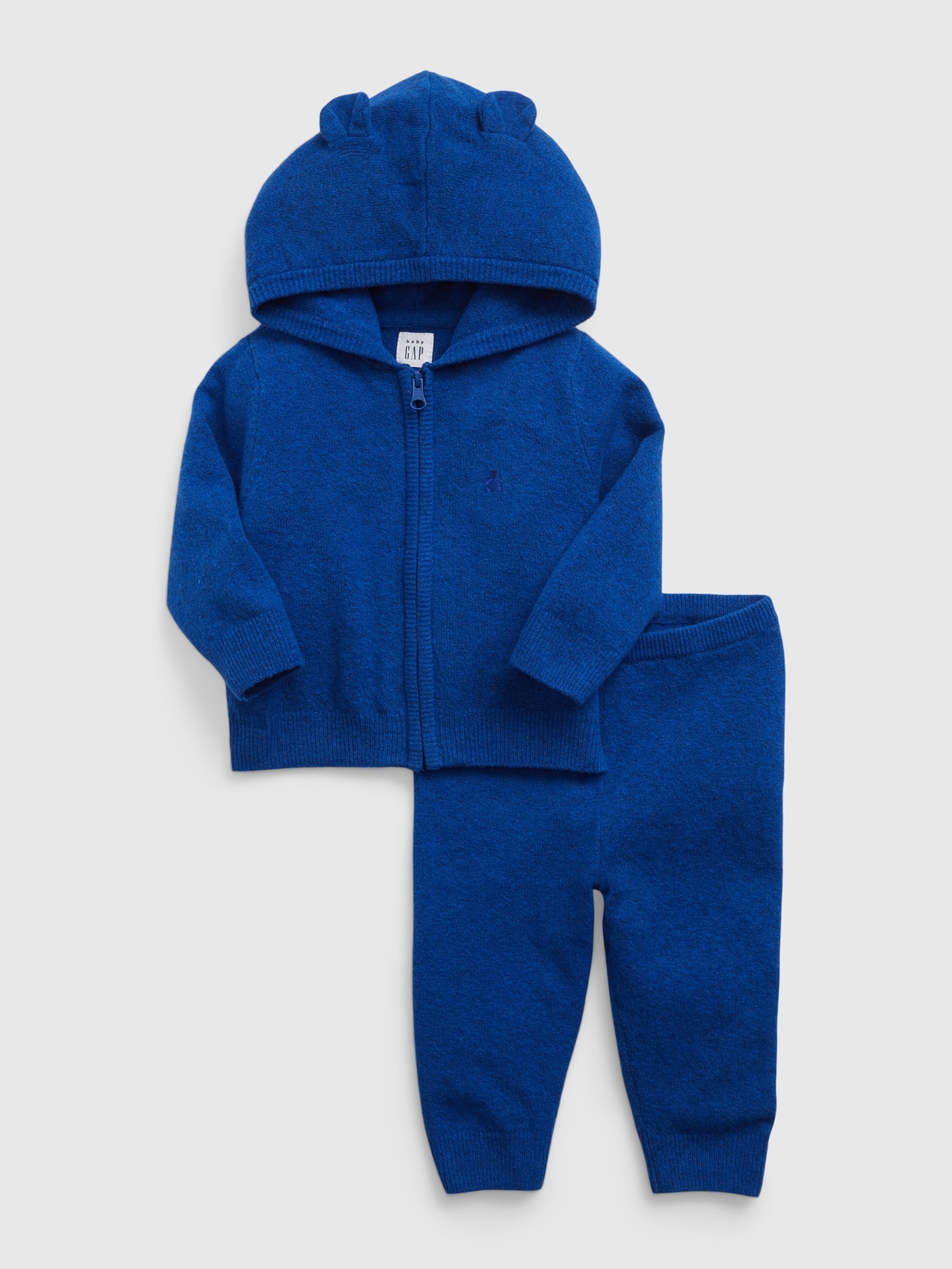 Baby pletený outfit set