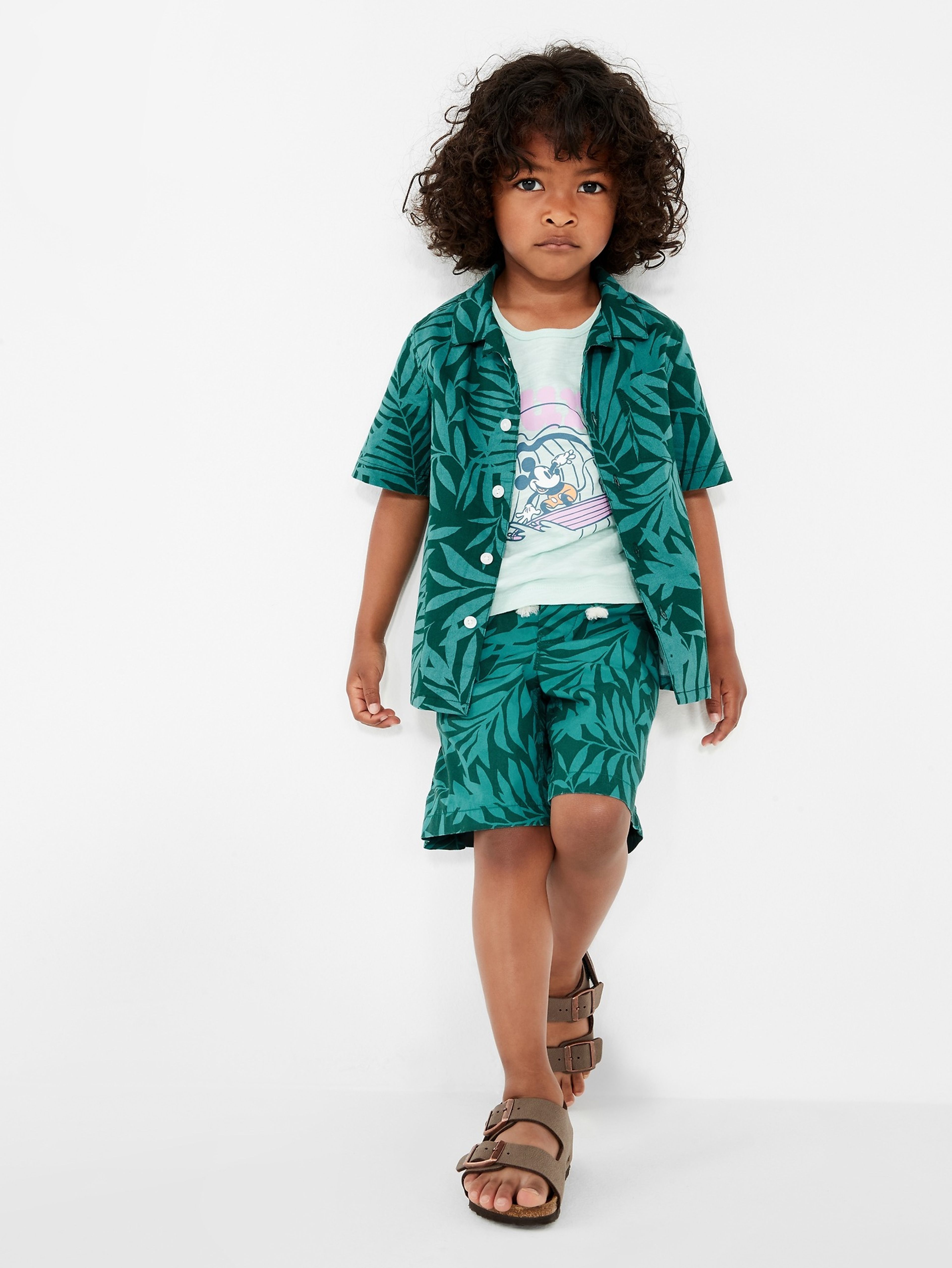 Detská bavlnená košeľa palm