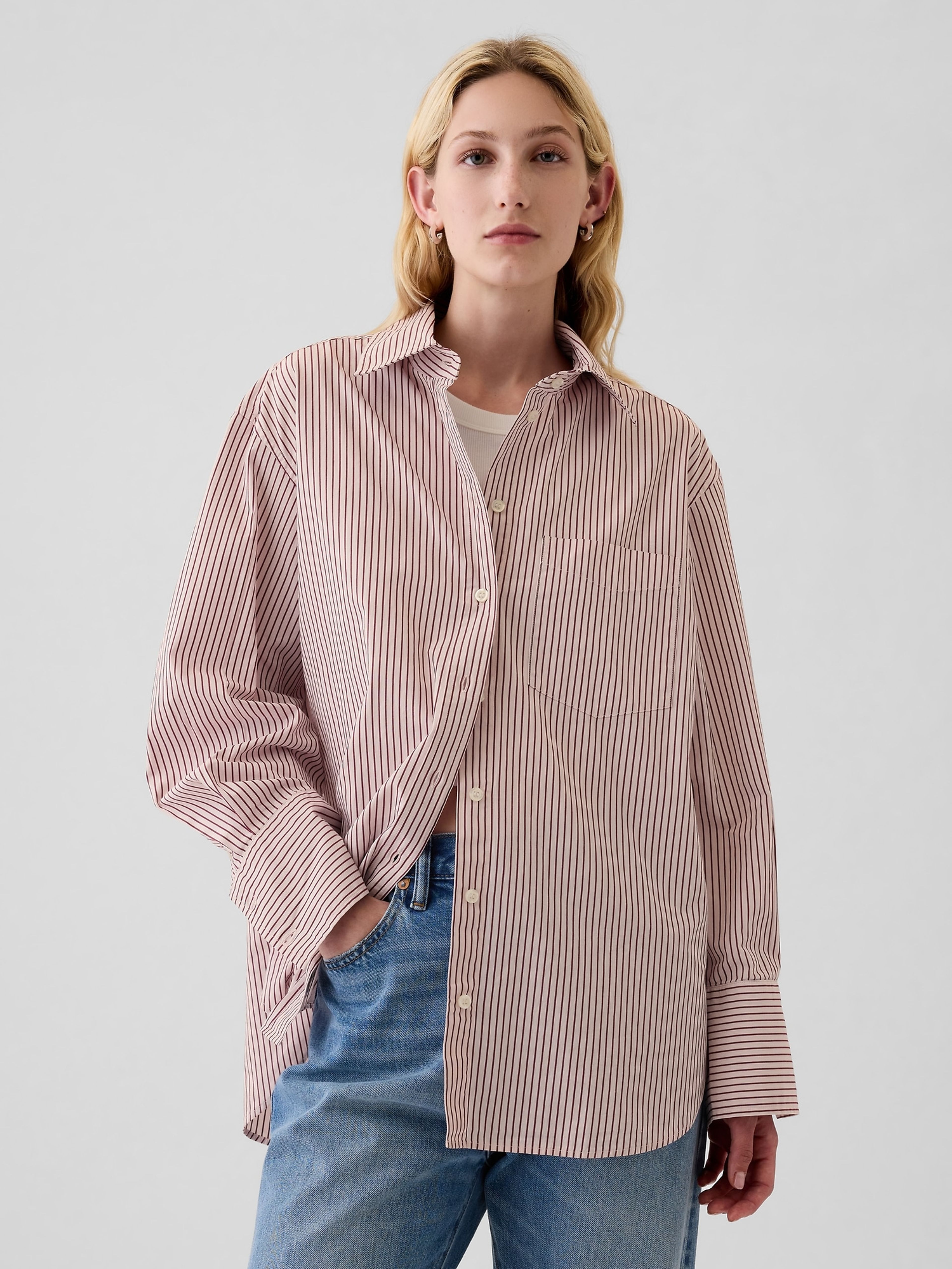 Popelínová oversize košile Big Shirt