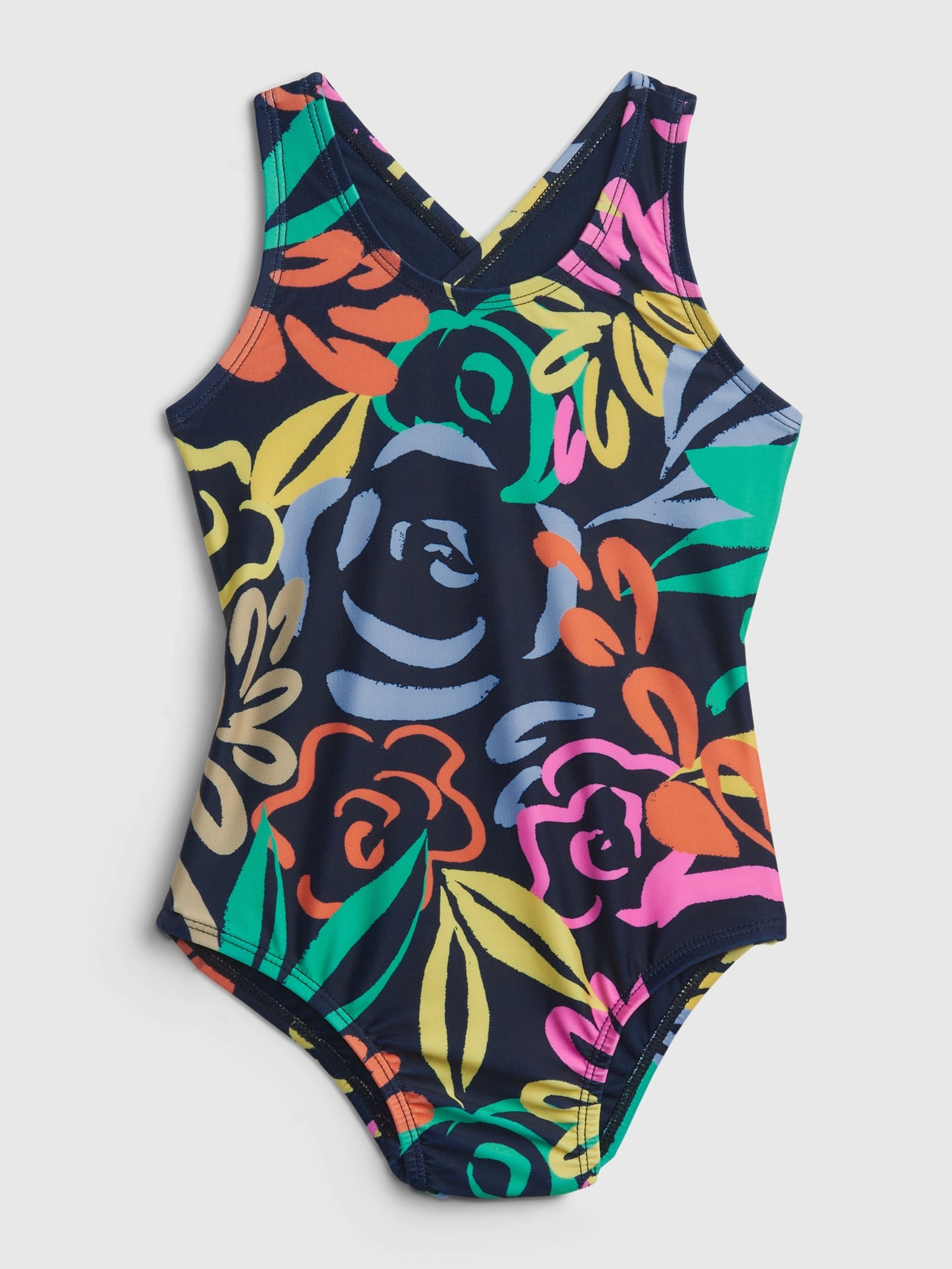 Einteiler Badeanzug für Kinder floral