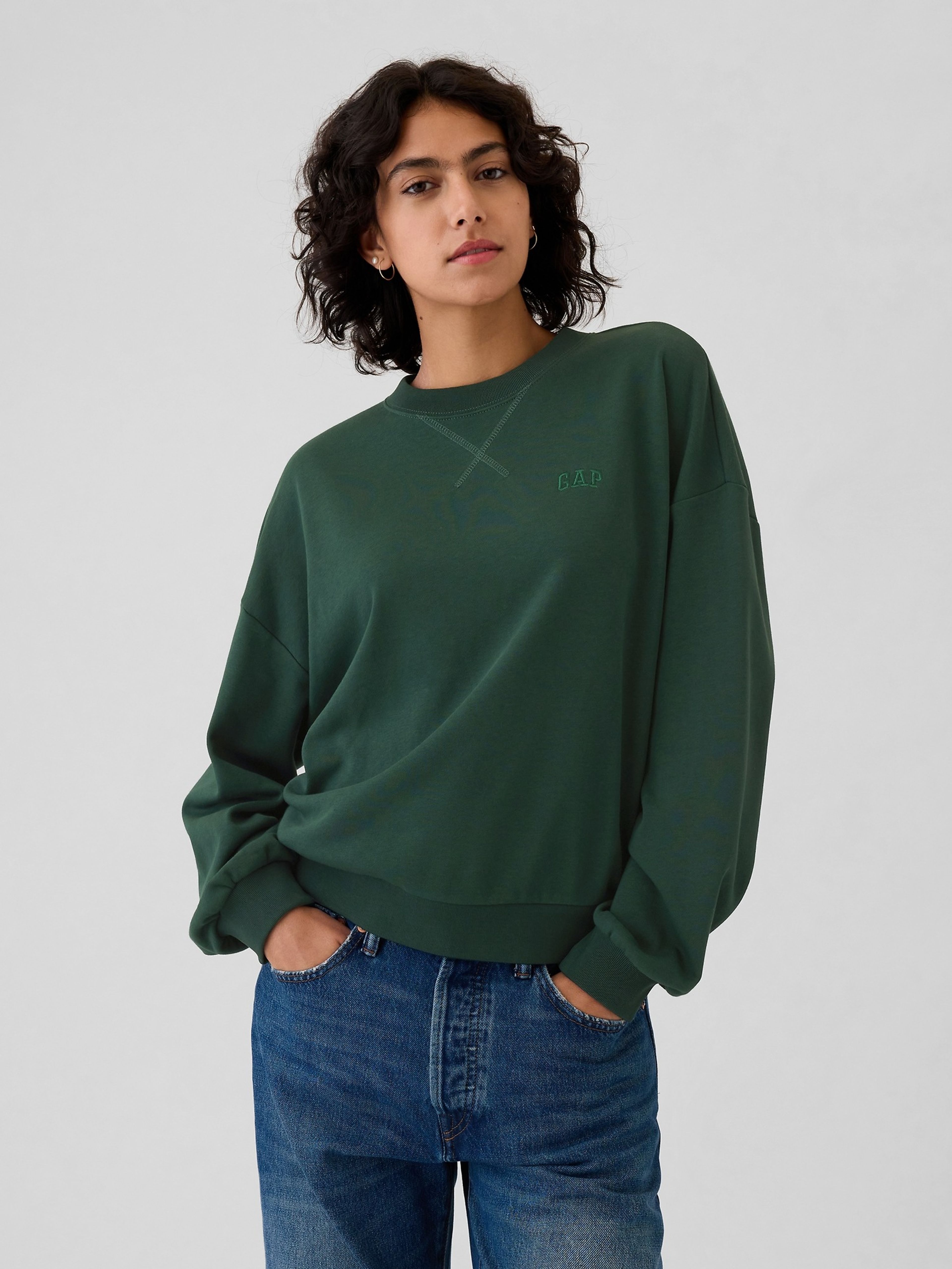 Oversize-Sweatshirt mit Logo