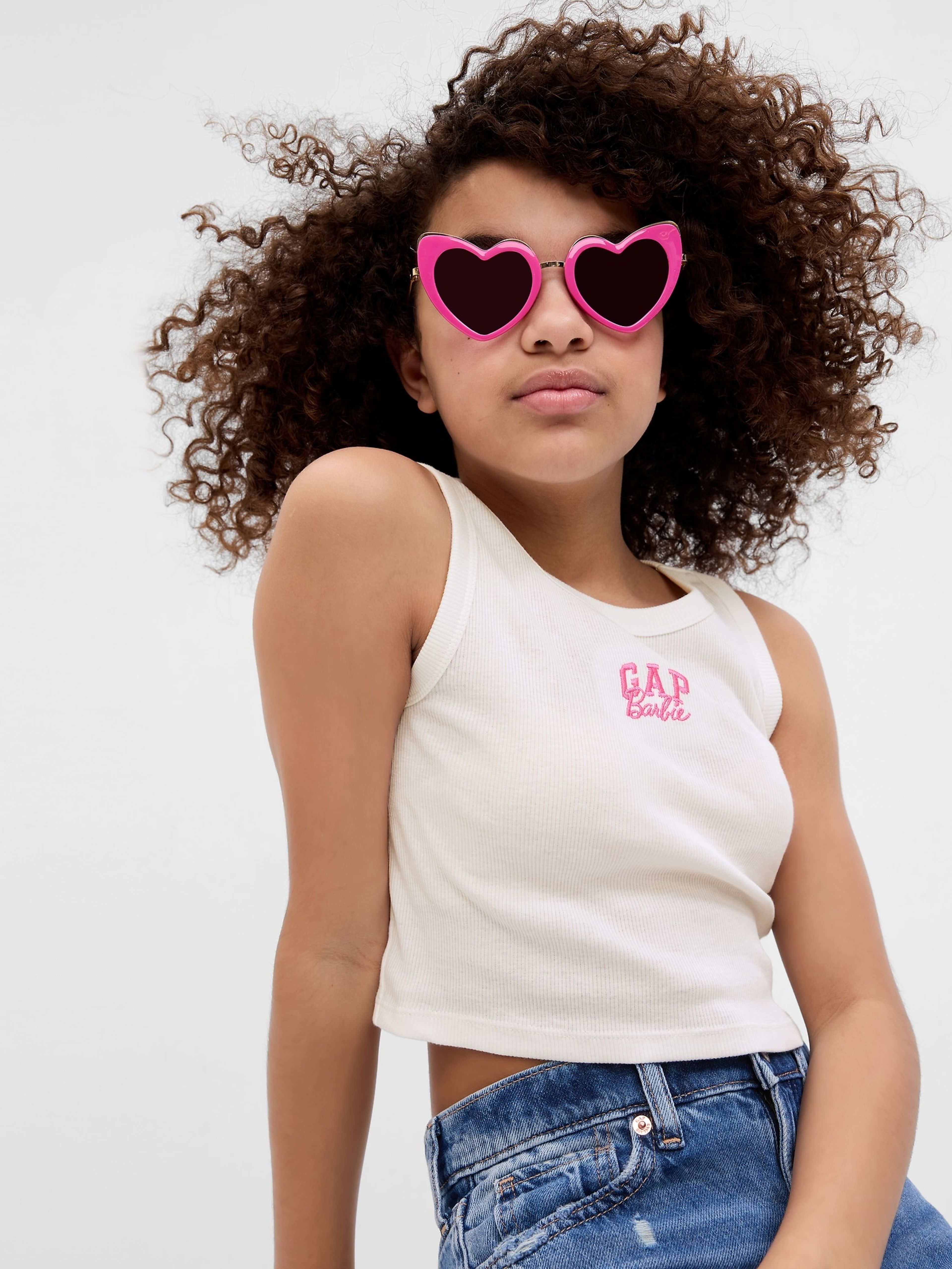 Kindertop crop Gap × Barbie™