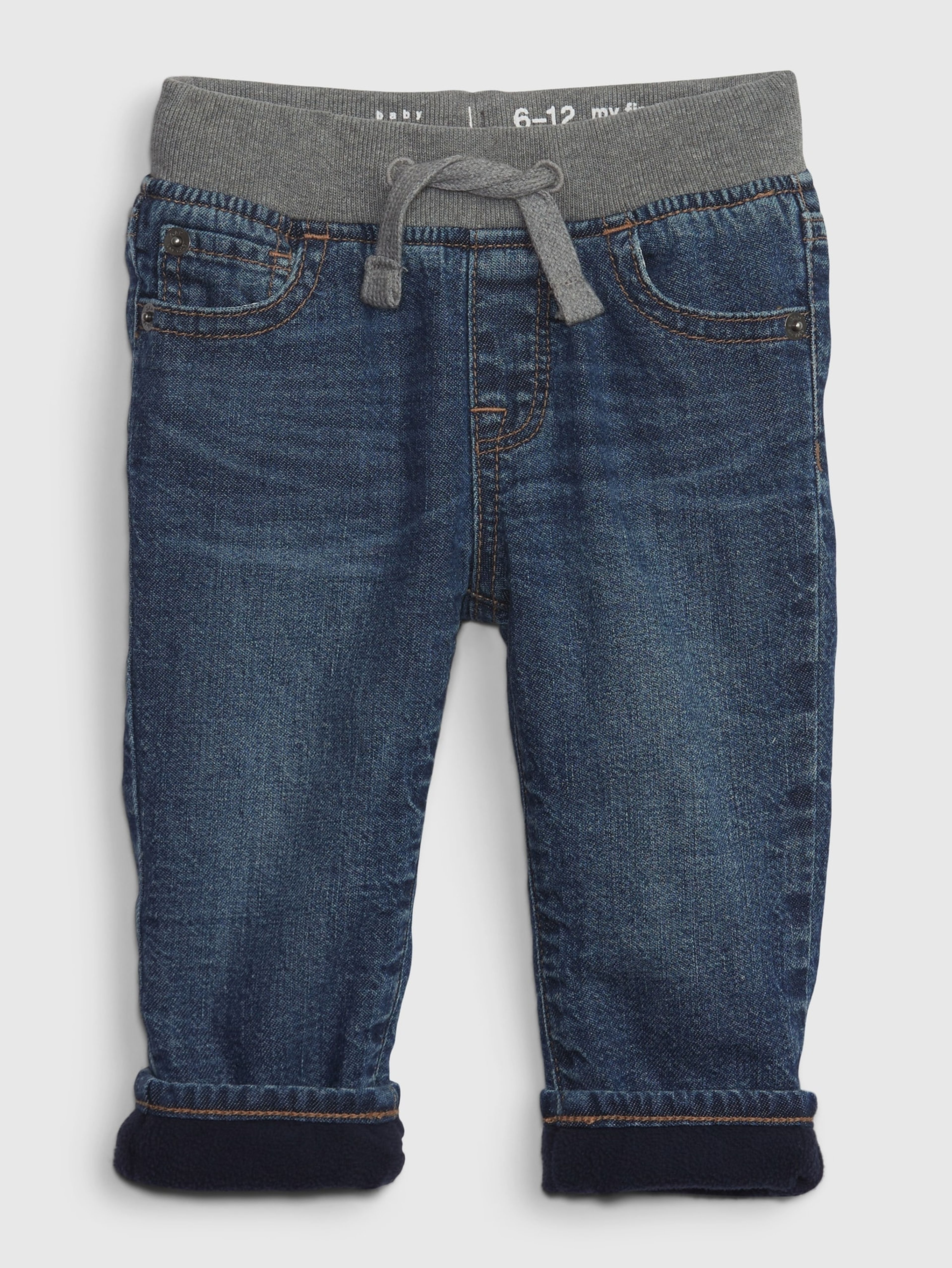 Dětské zateplené džíny straight