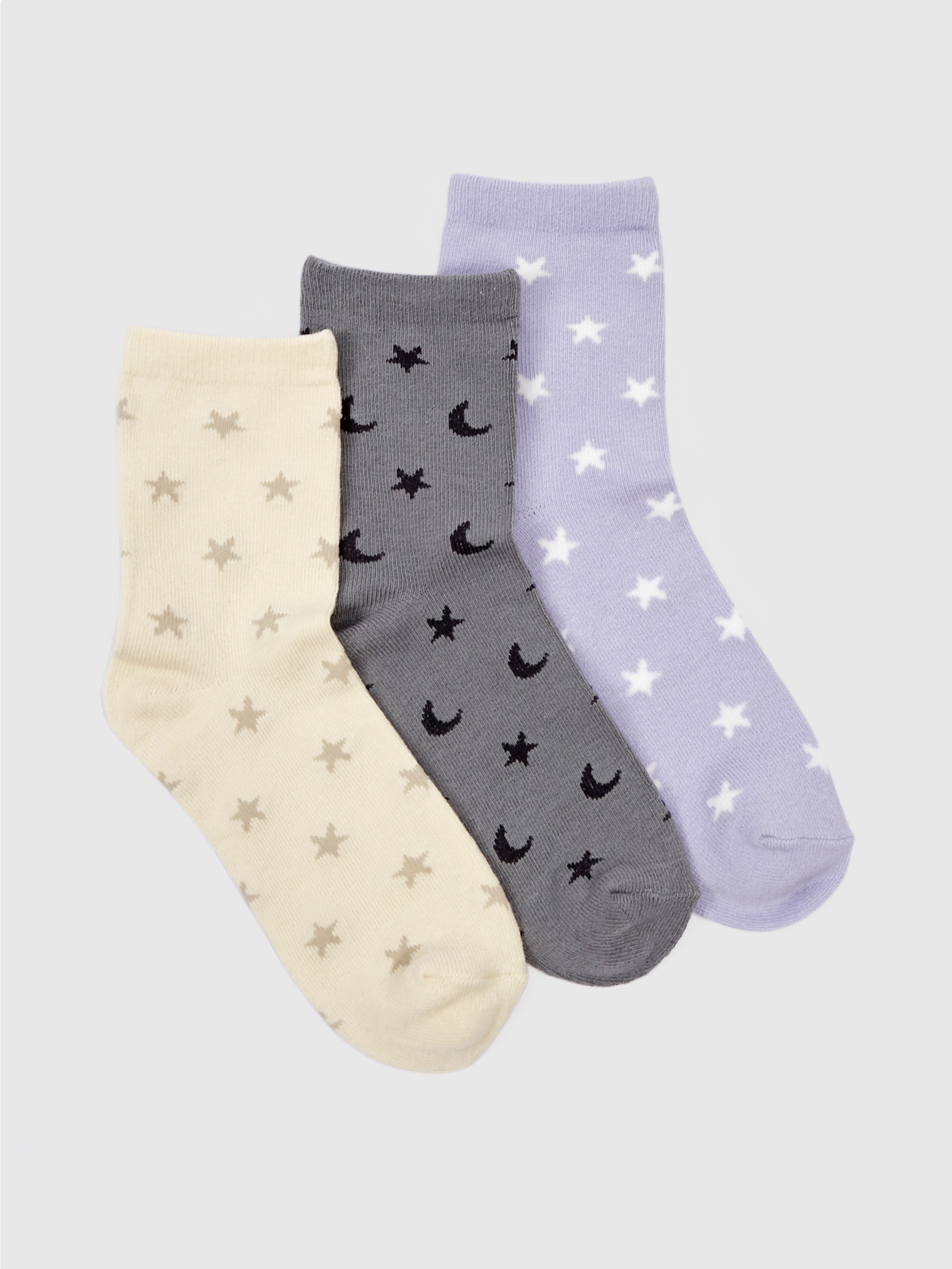 Detské vzorované ponožky, 3 páry