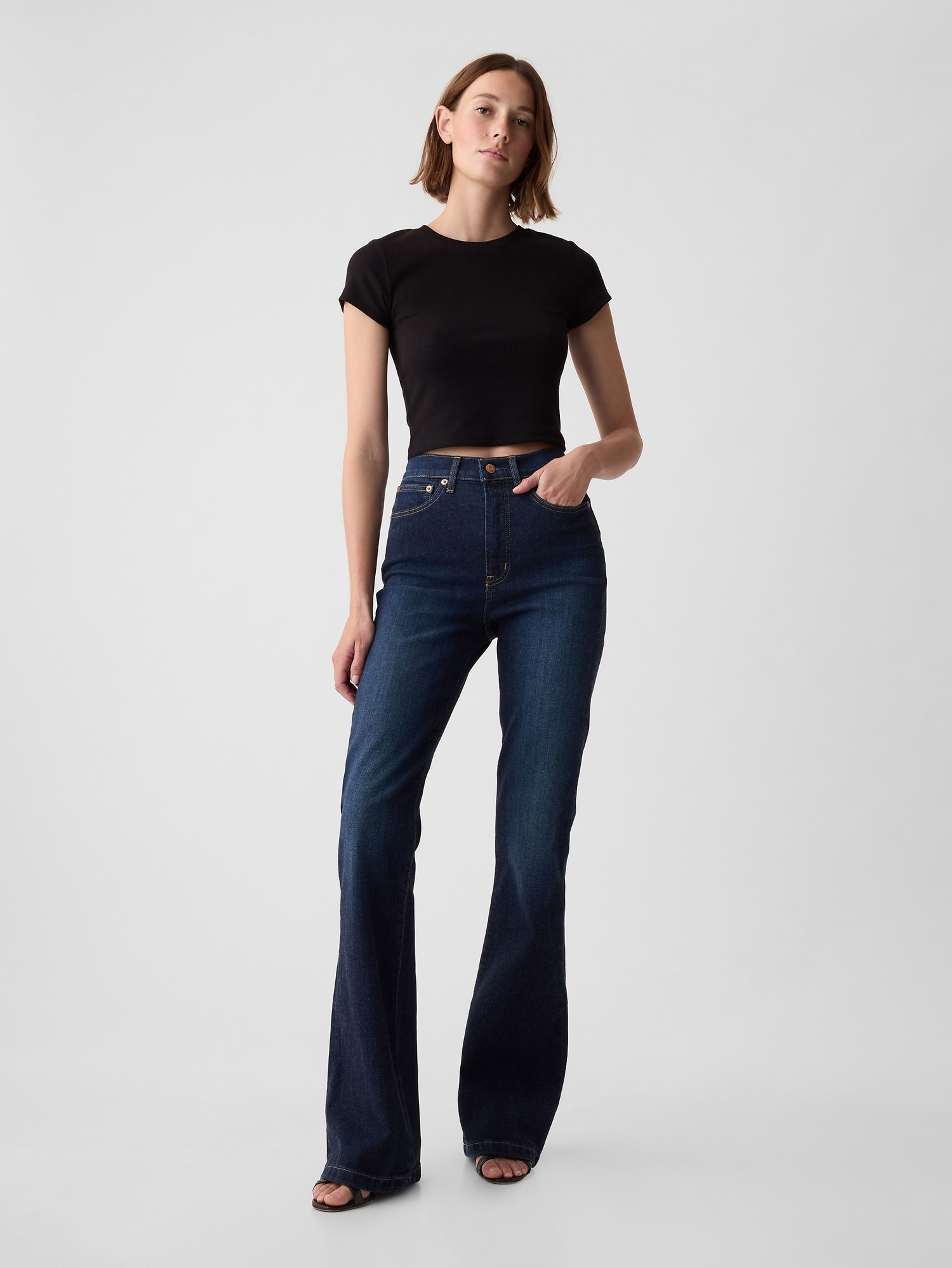 High Rise Flare Jeans