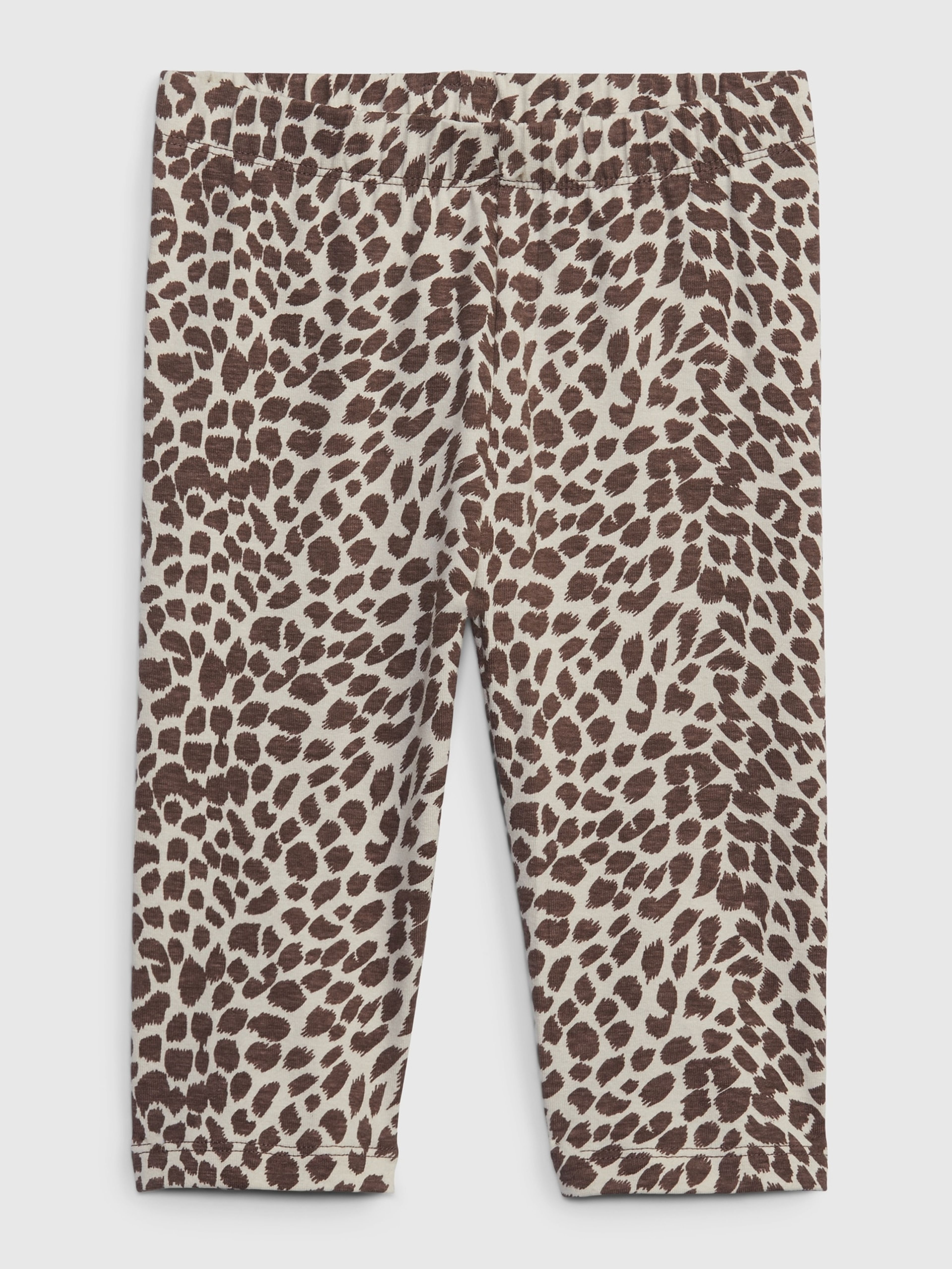 Baby legginsy organic capri leopard