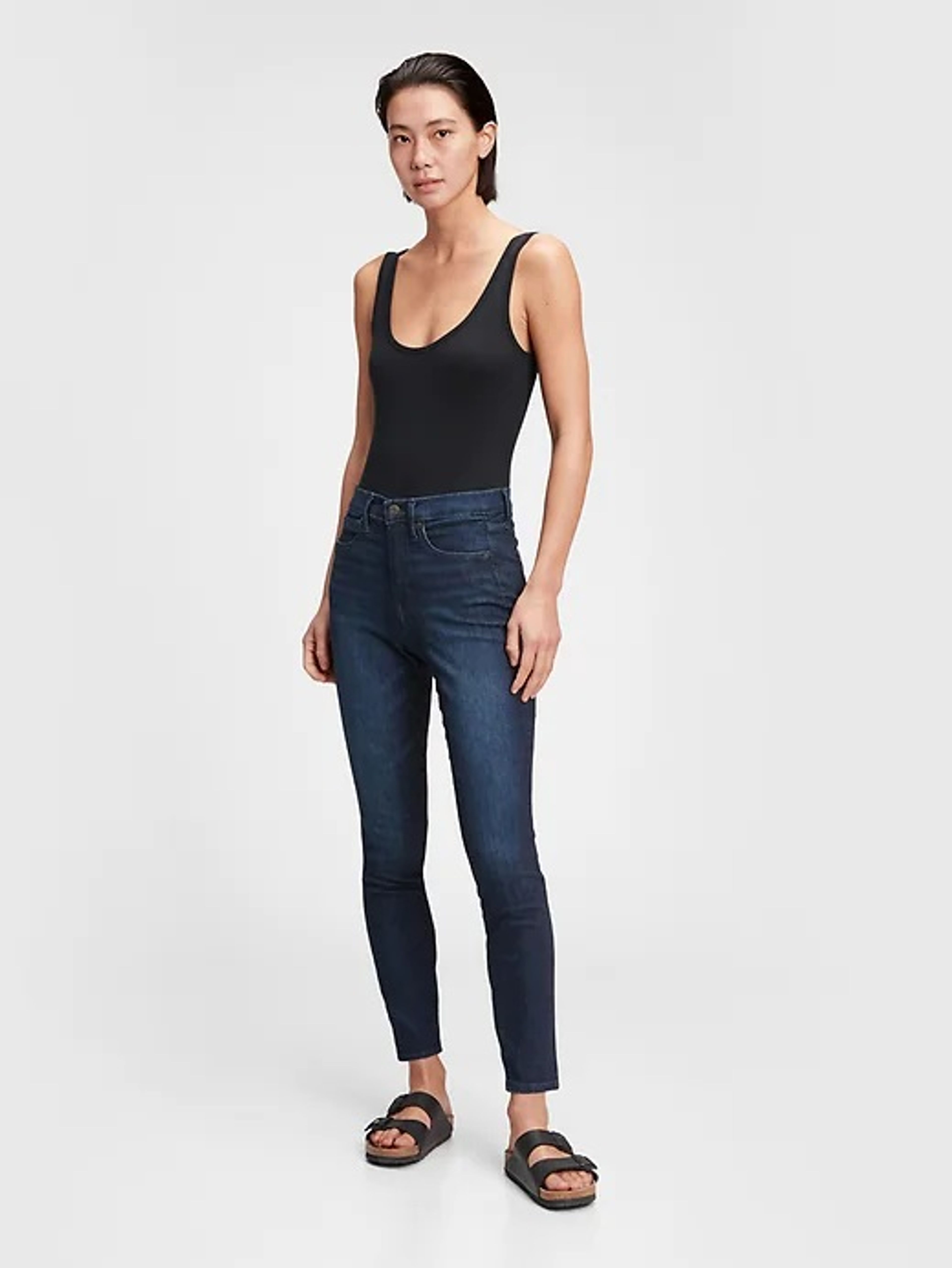 Jeansy skinny high rise