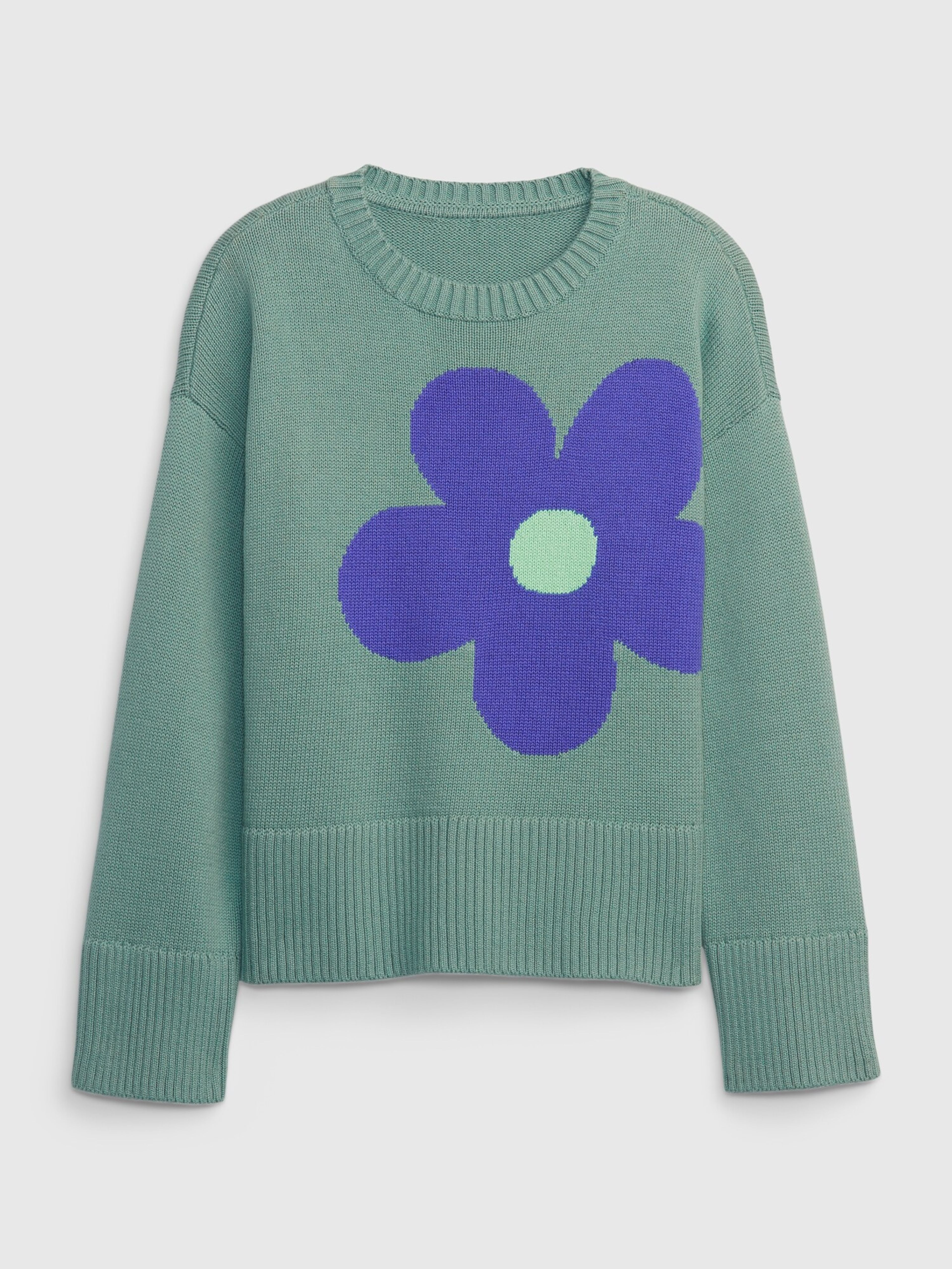 Detský sveter s kvetinou