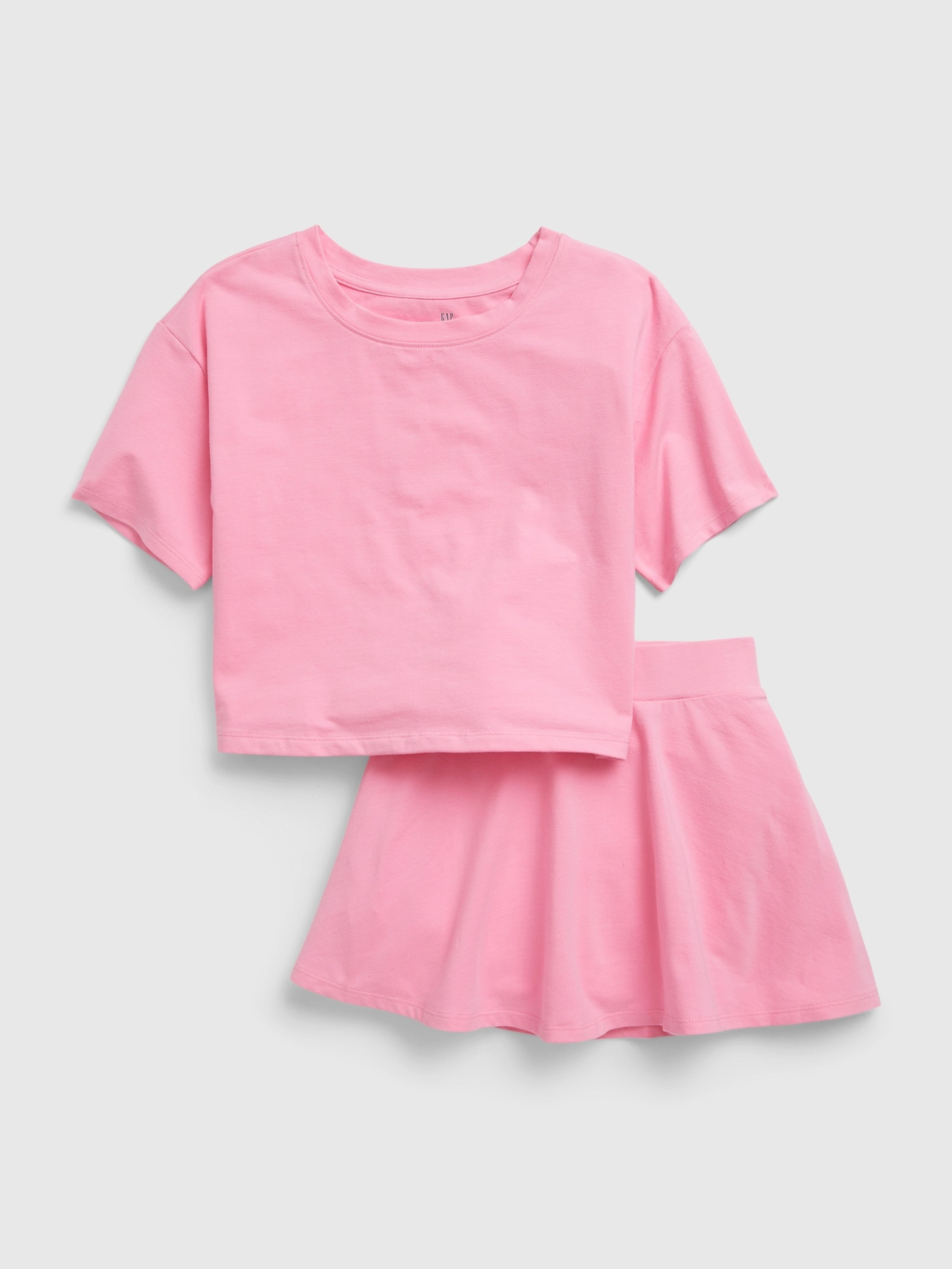 Detská kraťasová sukňa a tričko