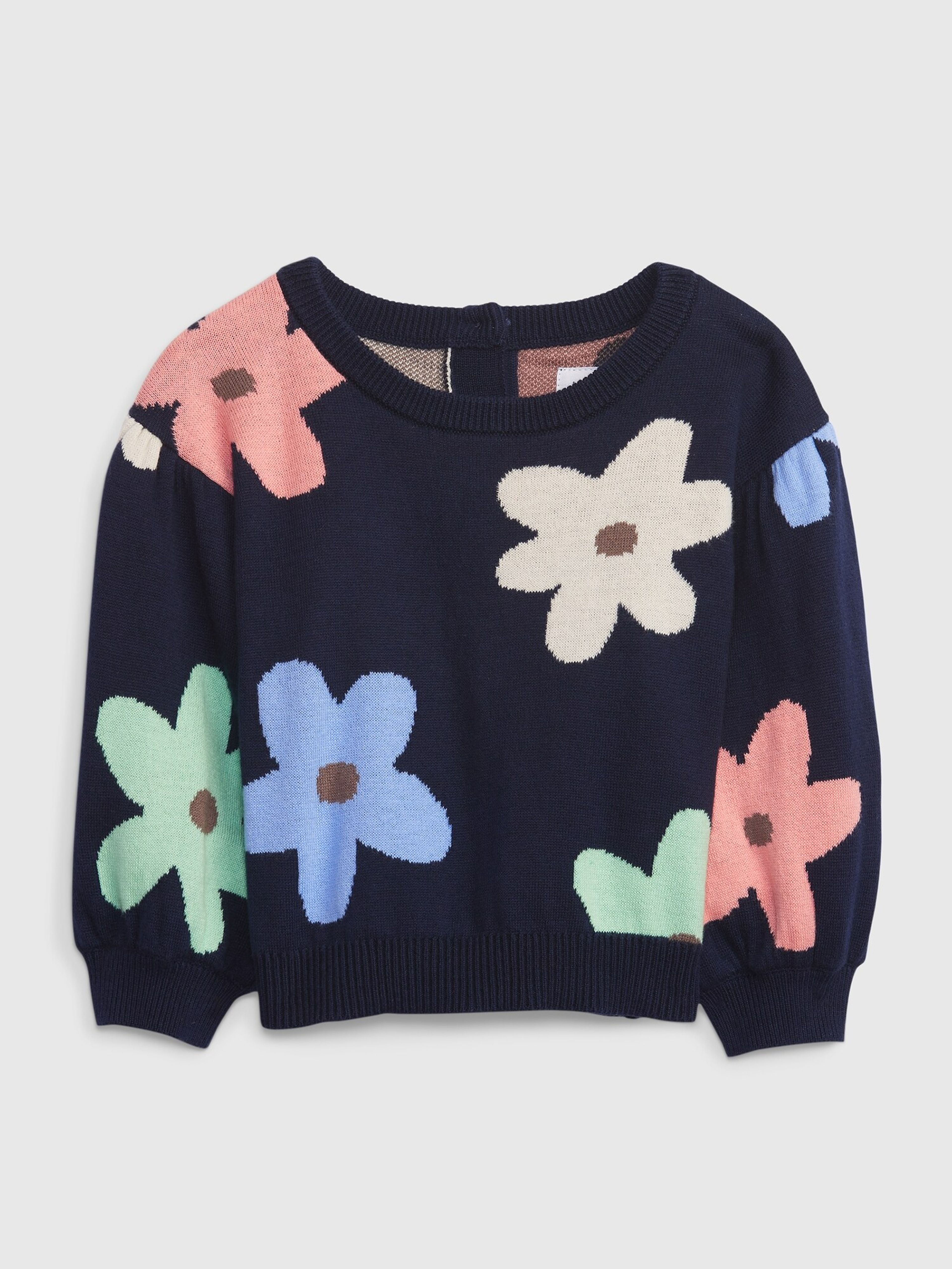 Baby sweter w kwiaty