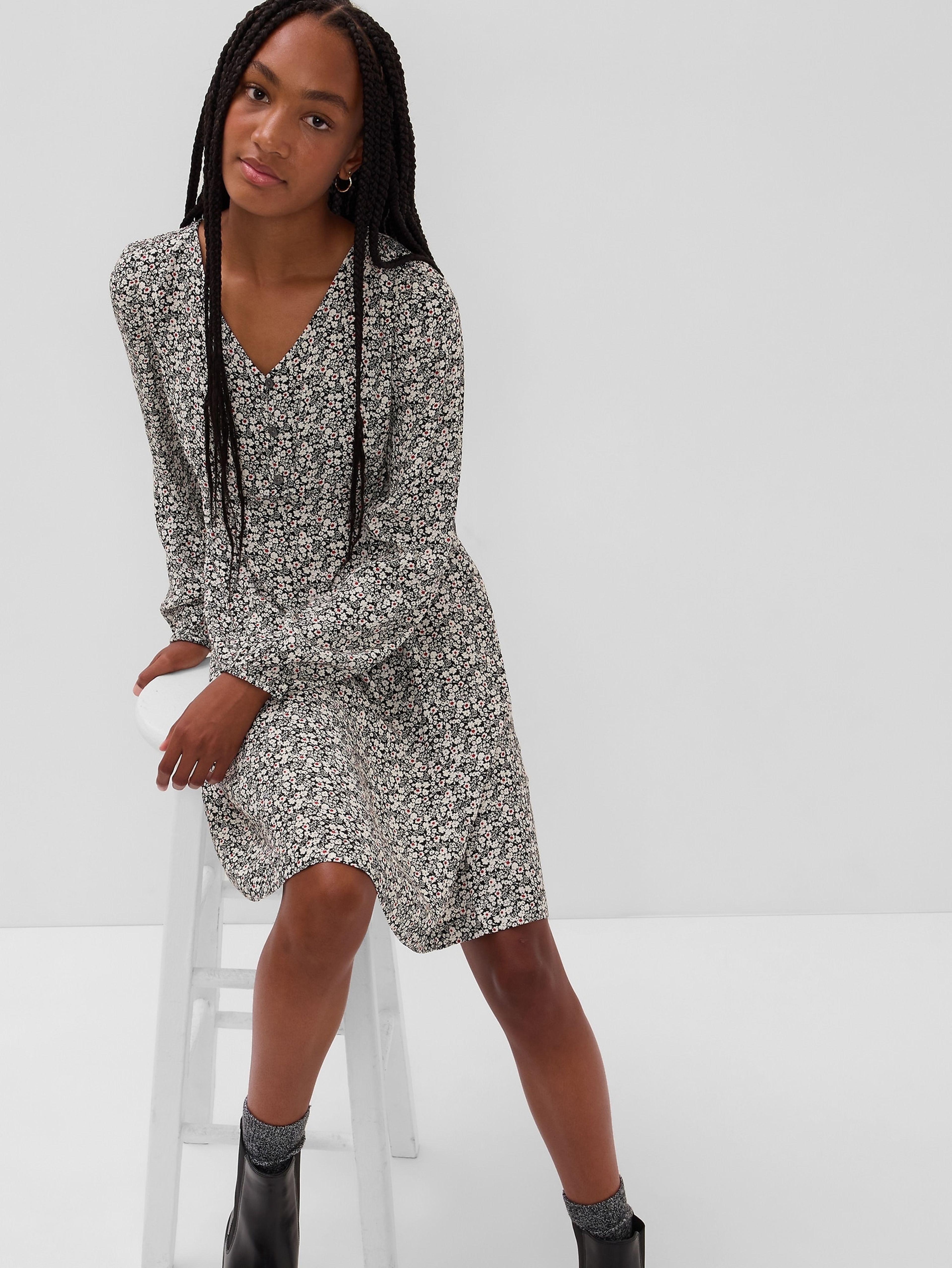 Lenzing™ Ecovero™ Kleid mit Muster für Teenager