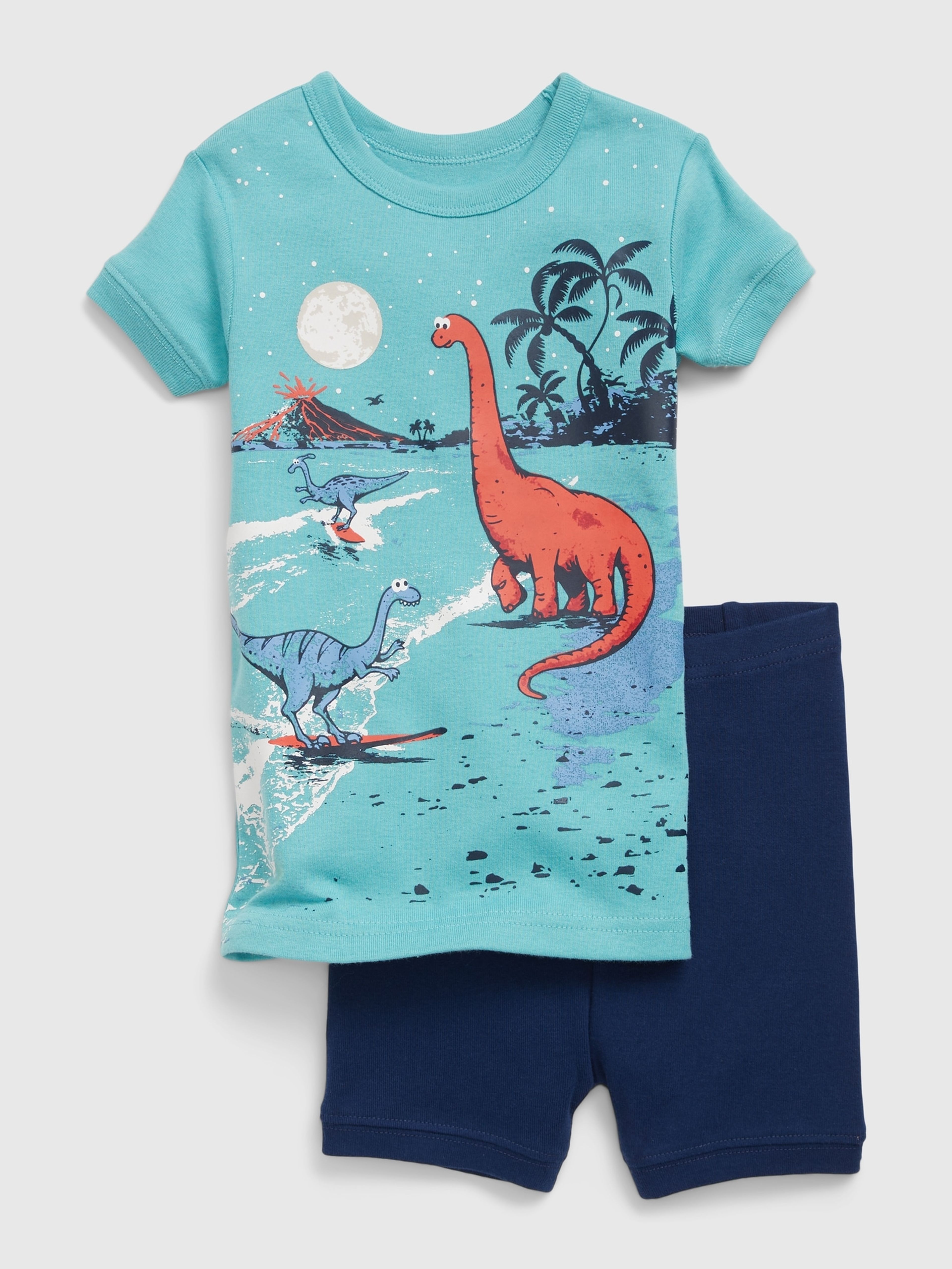 Kinderpyjama organic mit Dinosauriern