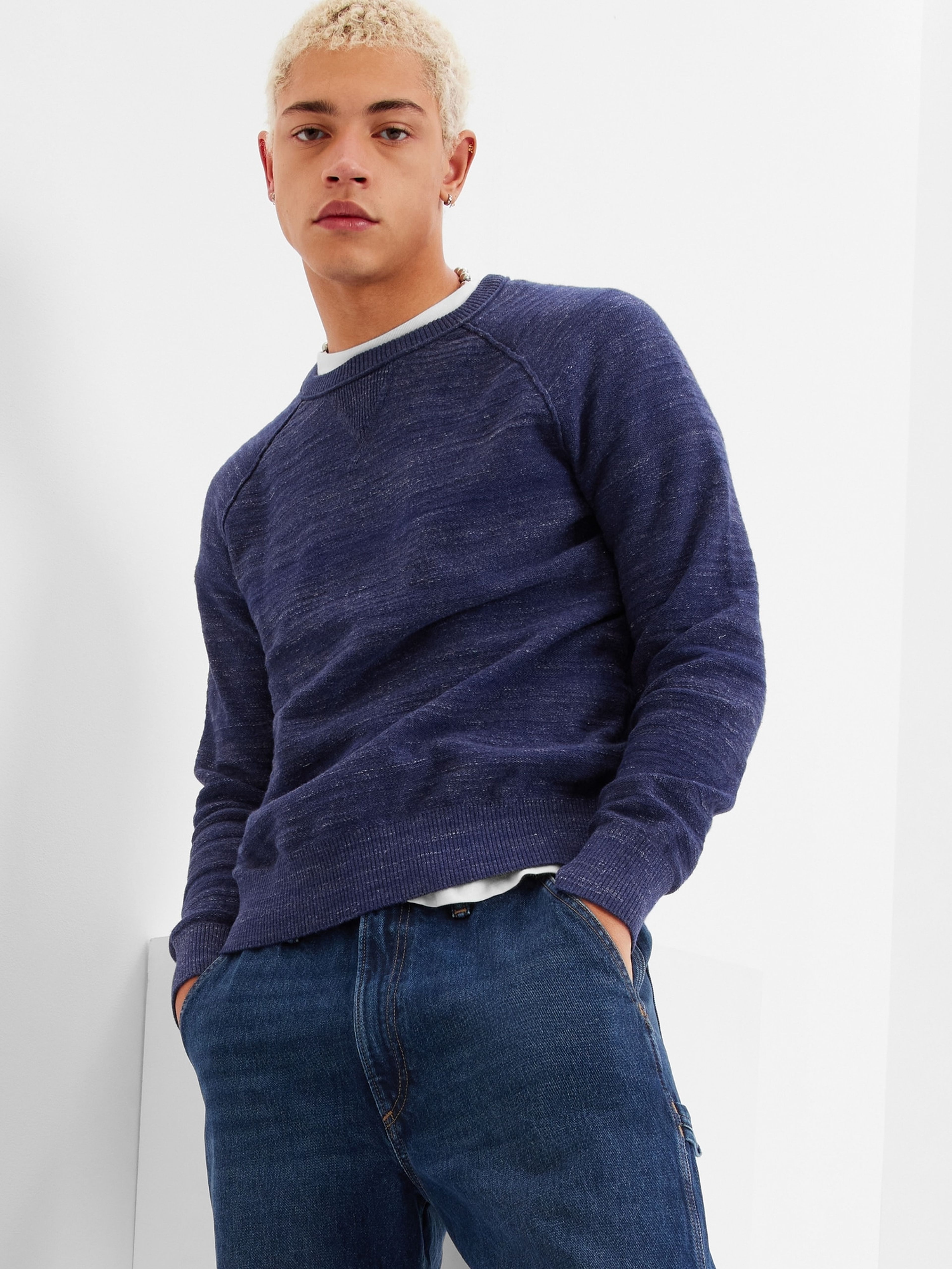 Hladký pletený svetr