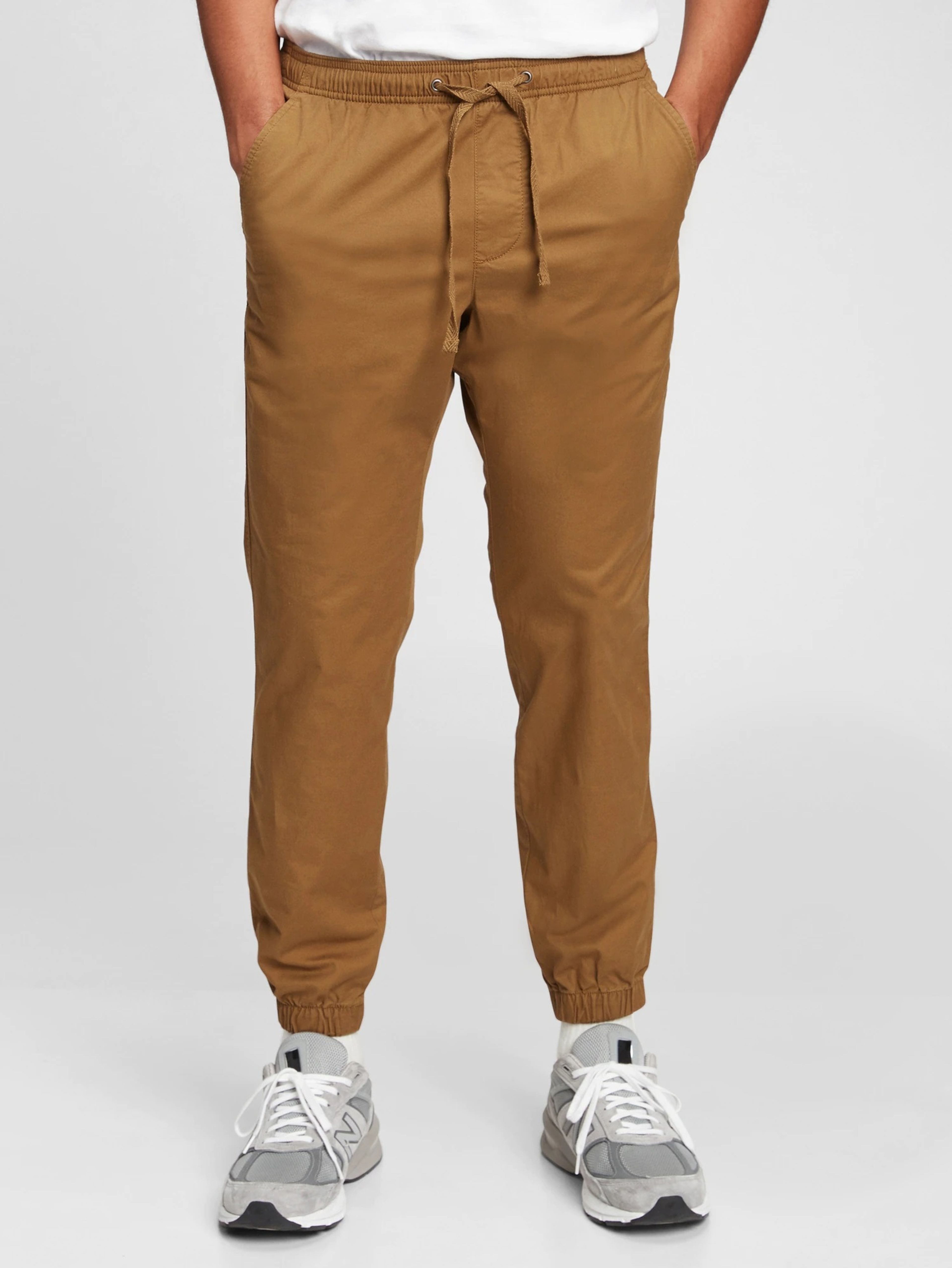 Kalhoty slim canvas joggers GapFlex