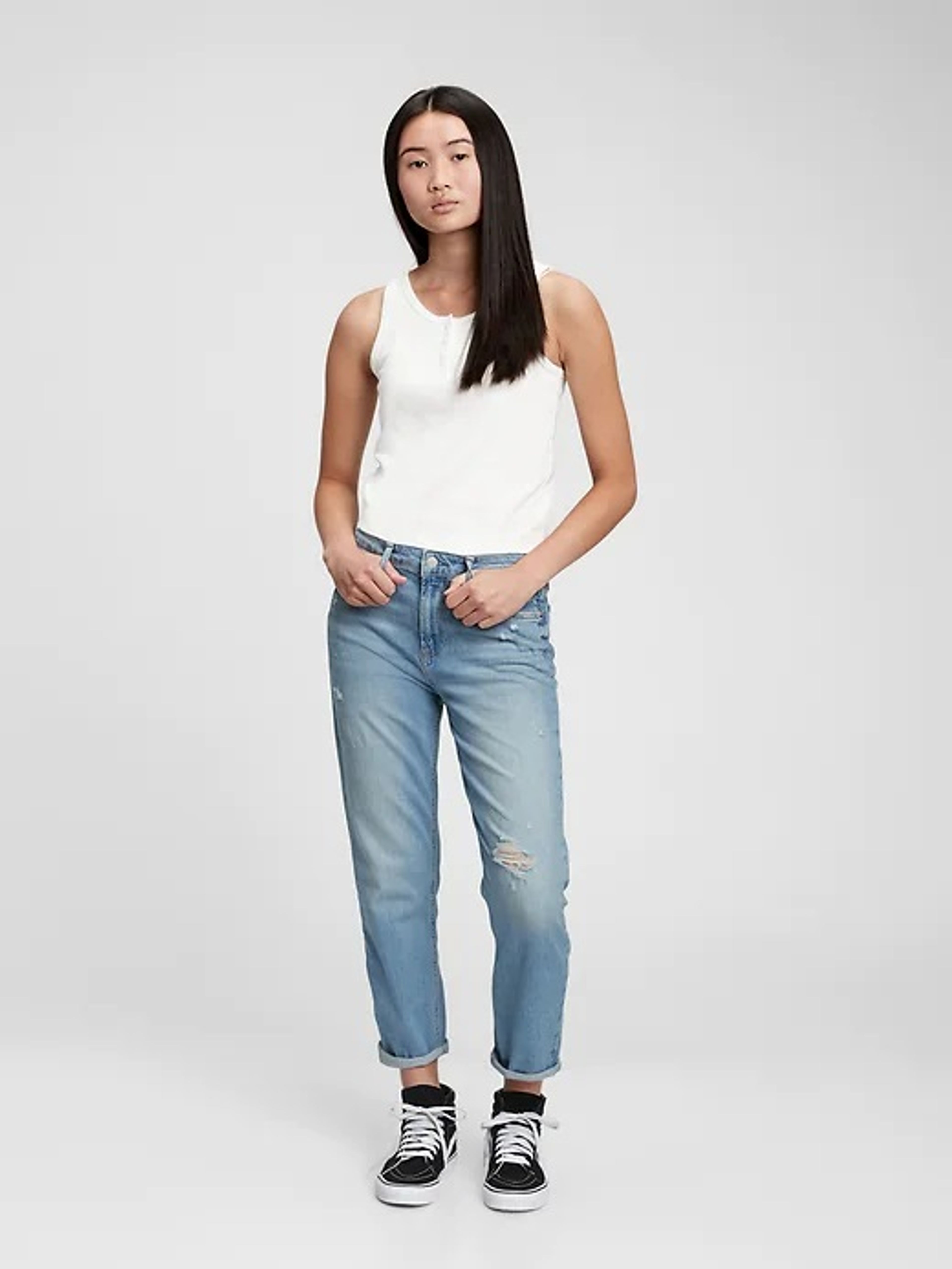 Teen Jeans mit höherer Taille