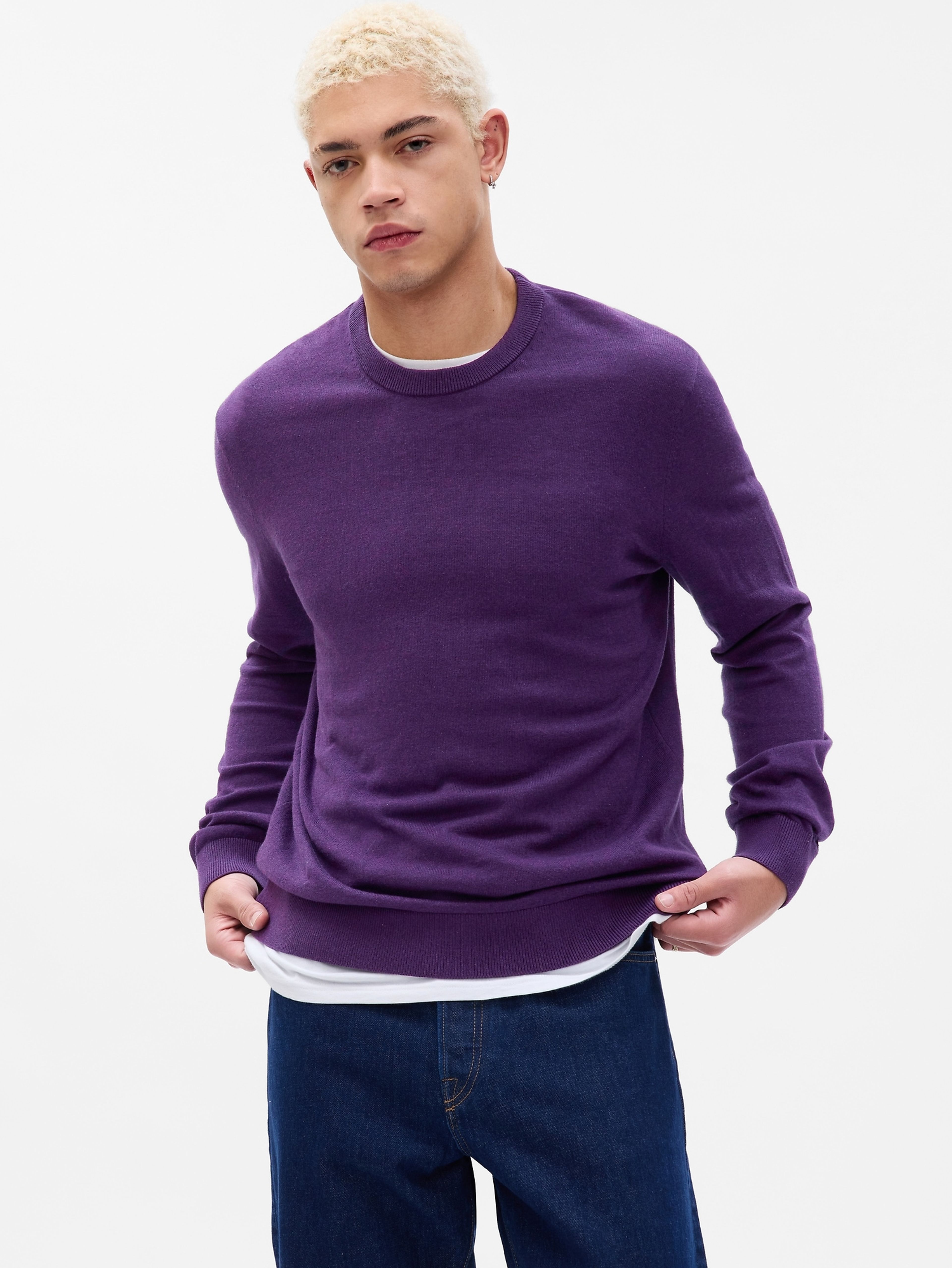 Hladký pletený sveter
