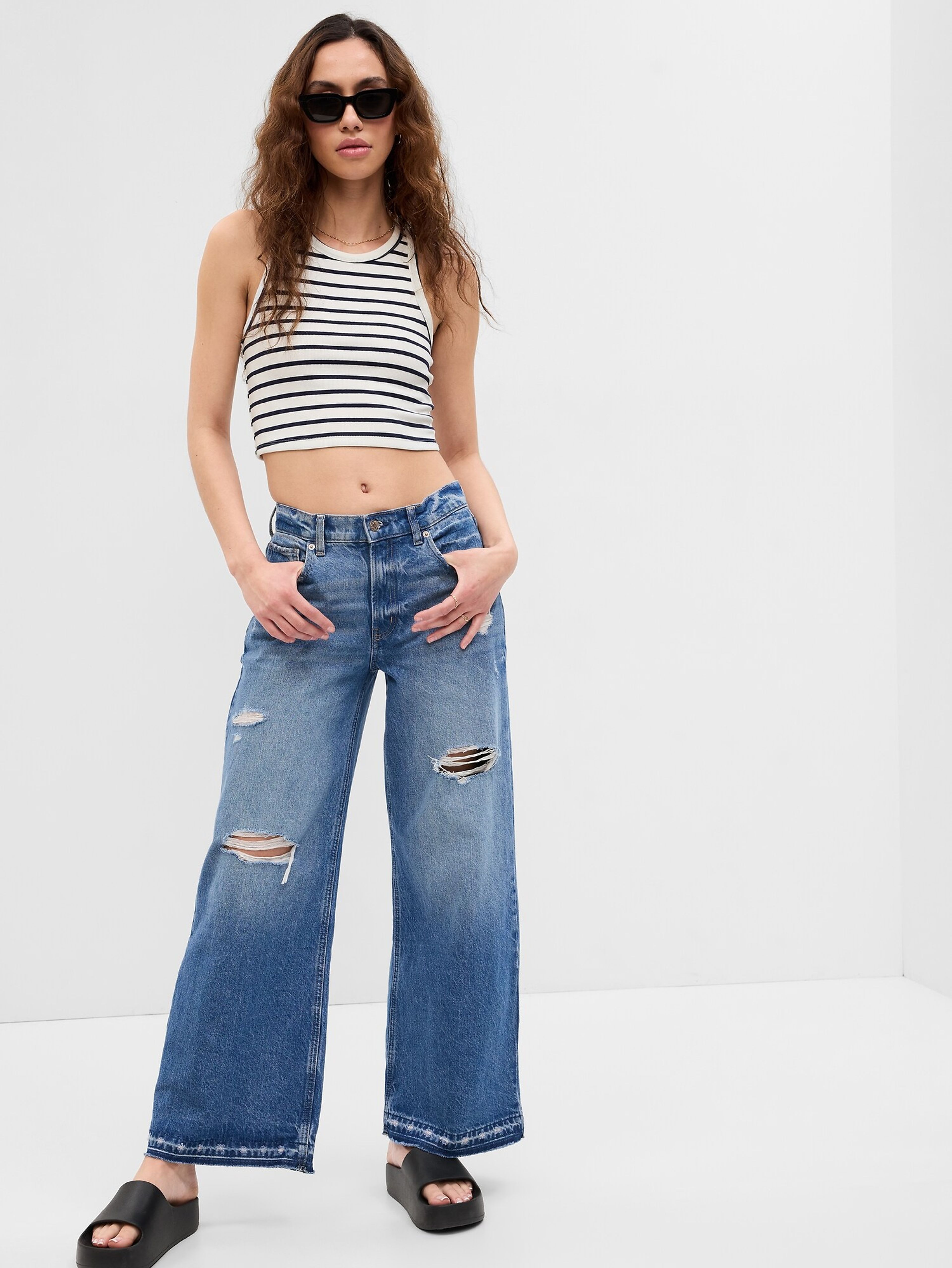 Jeans baggy low rise