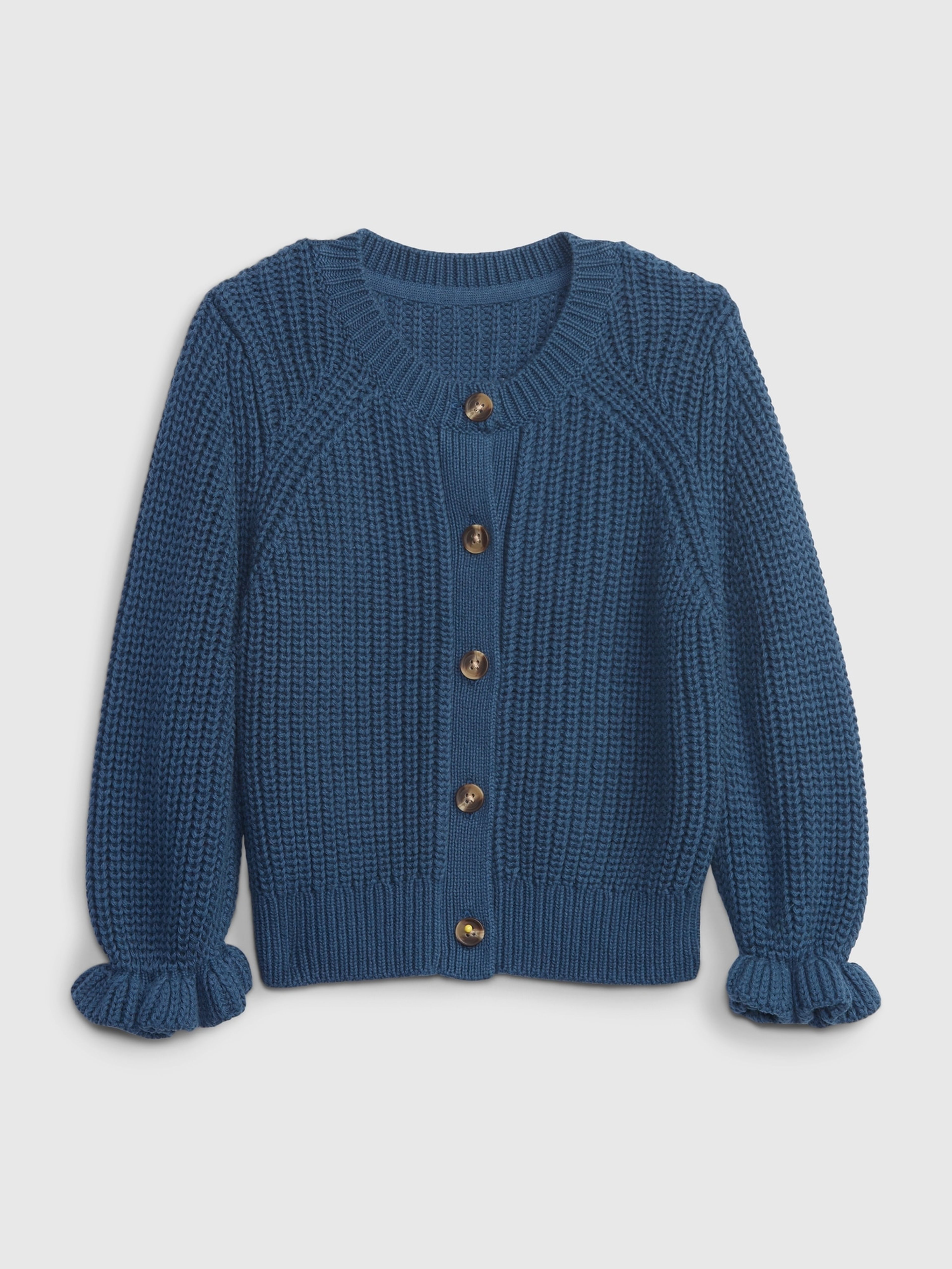 Unifarbene Kinder-Strickjacke