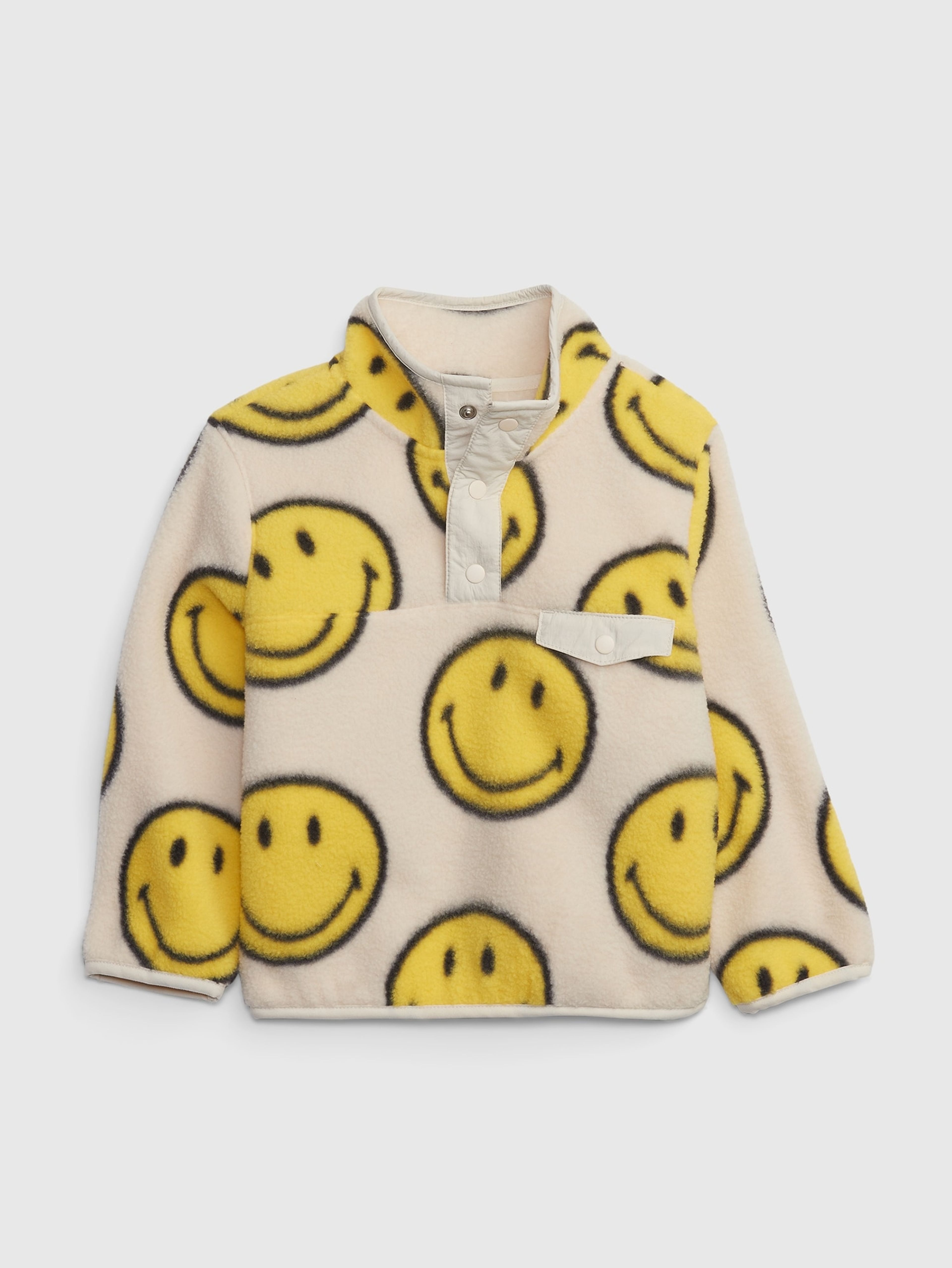 Kinder-Fleece-Sweatshirt GAP × SmileyWorld® Unisex