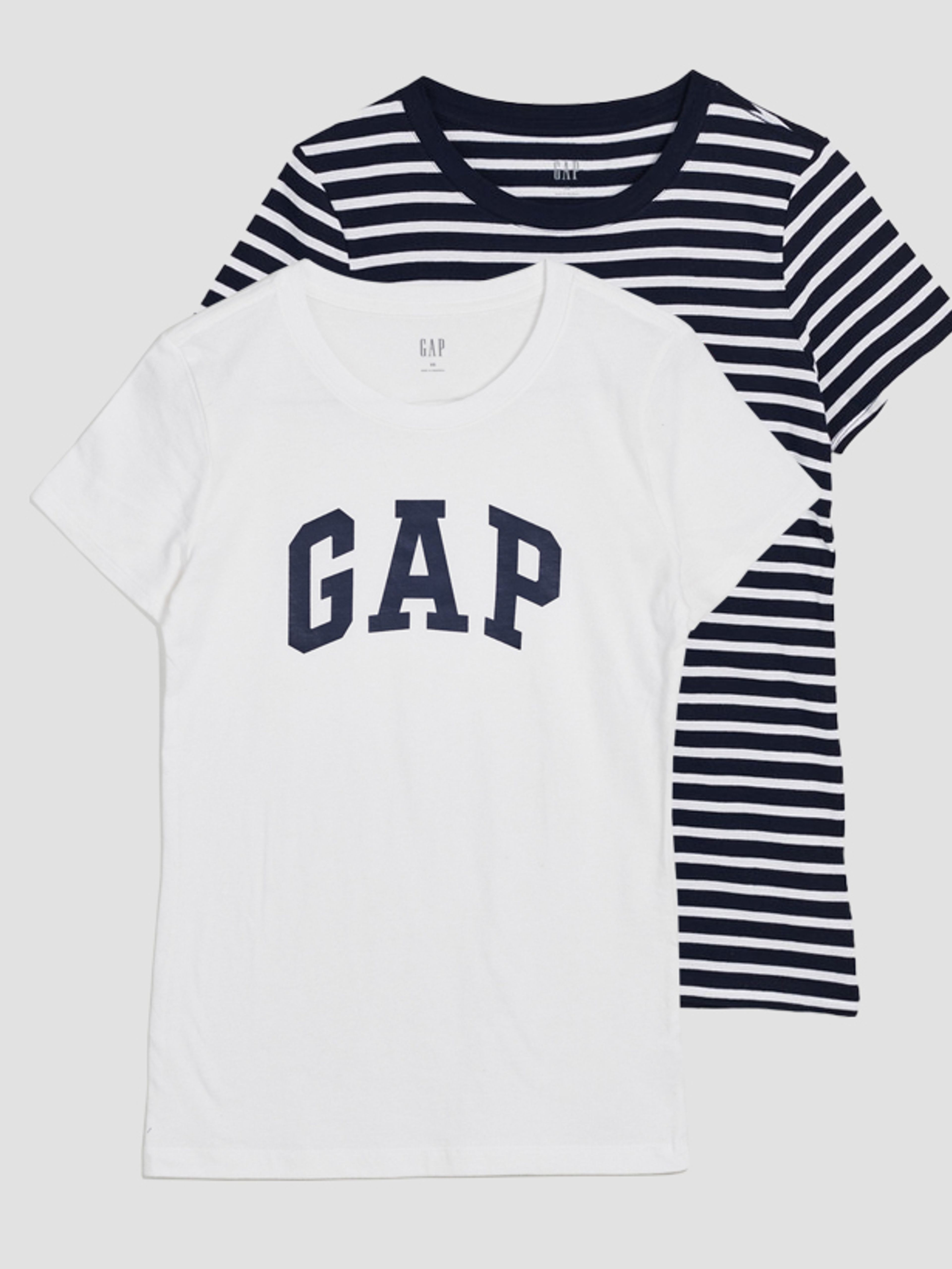 Baumwoll-T-Shirts mit GAP Logo, 2 Stück