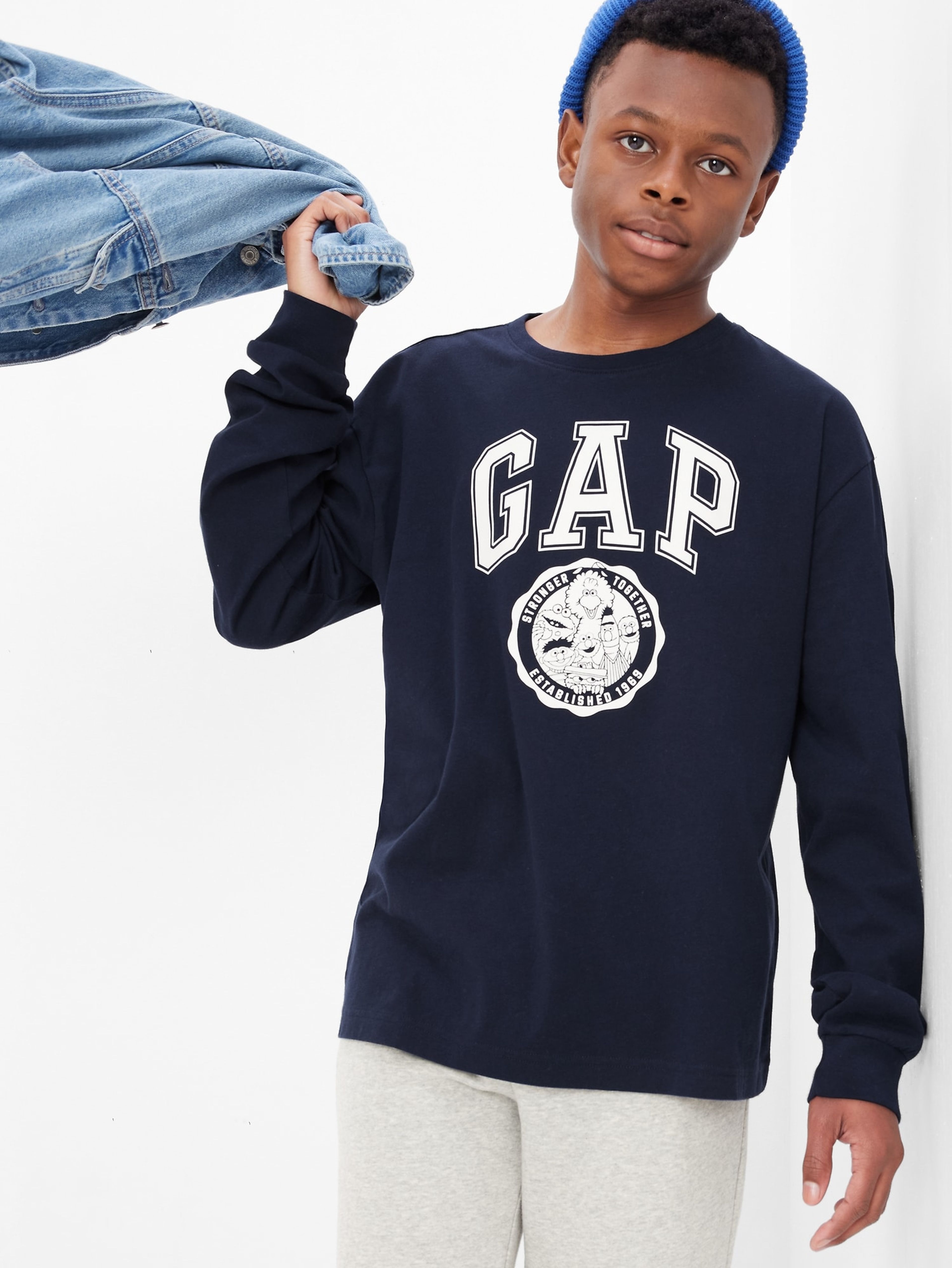 Teen koszulka organic GAP & Sesame street