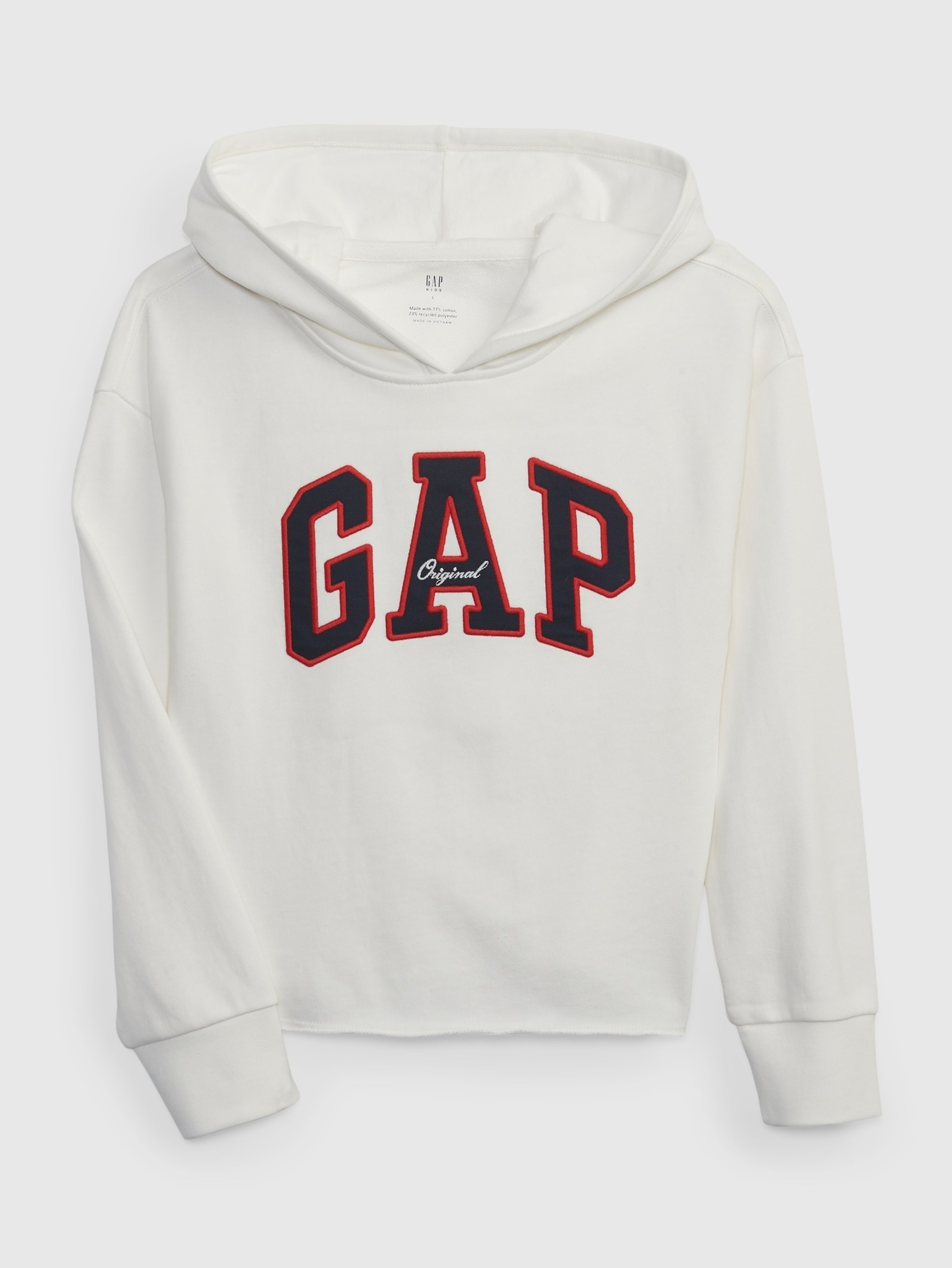 Kinder-Sweatshirt Logo mit Kapuze