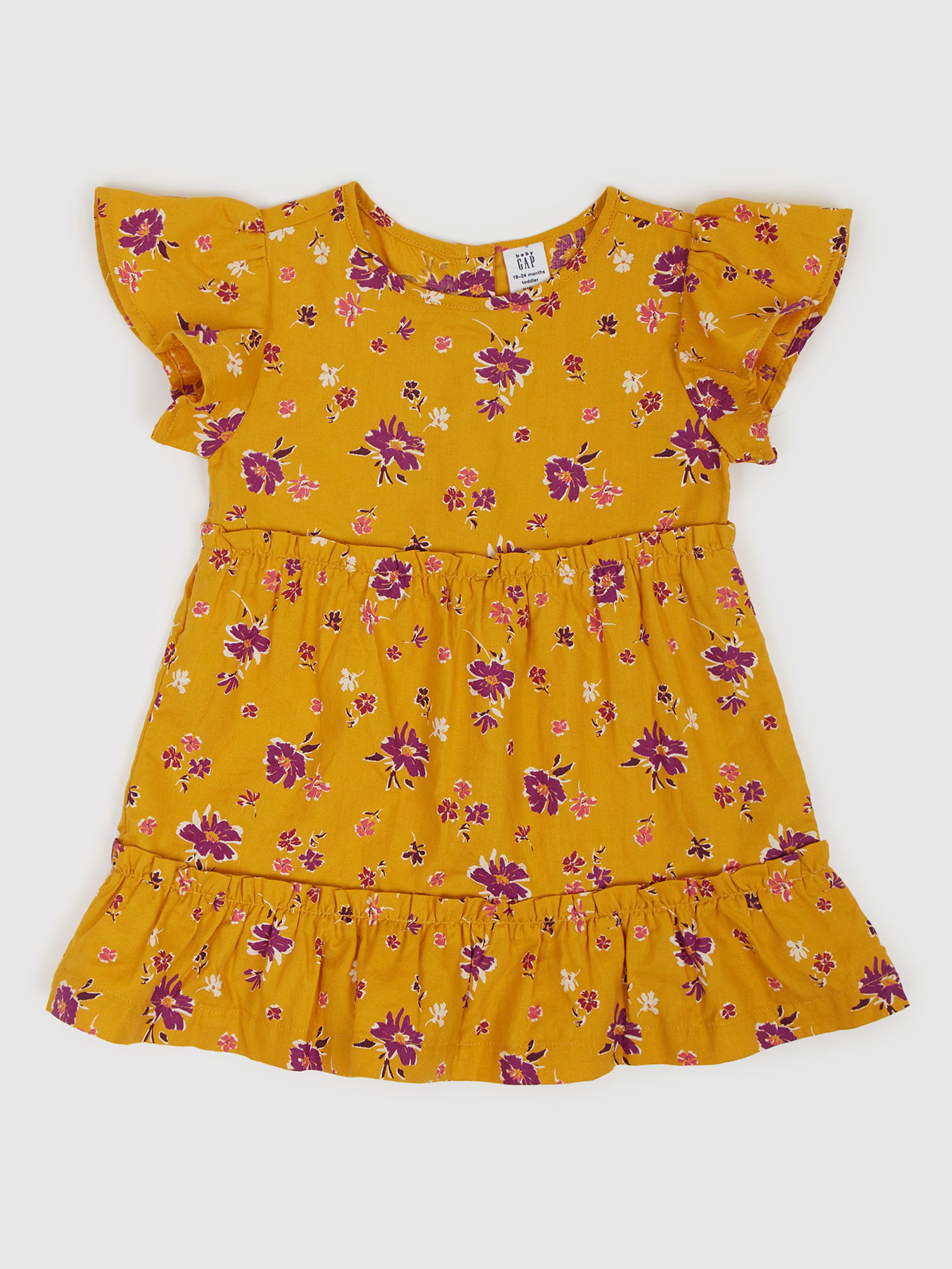 Detské šaty s kvetinovým vzorom
