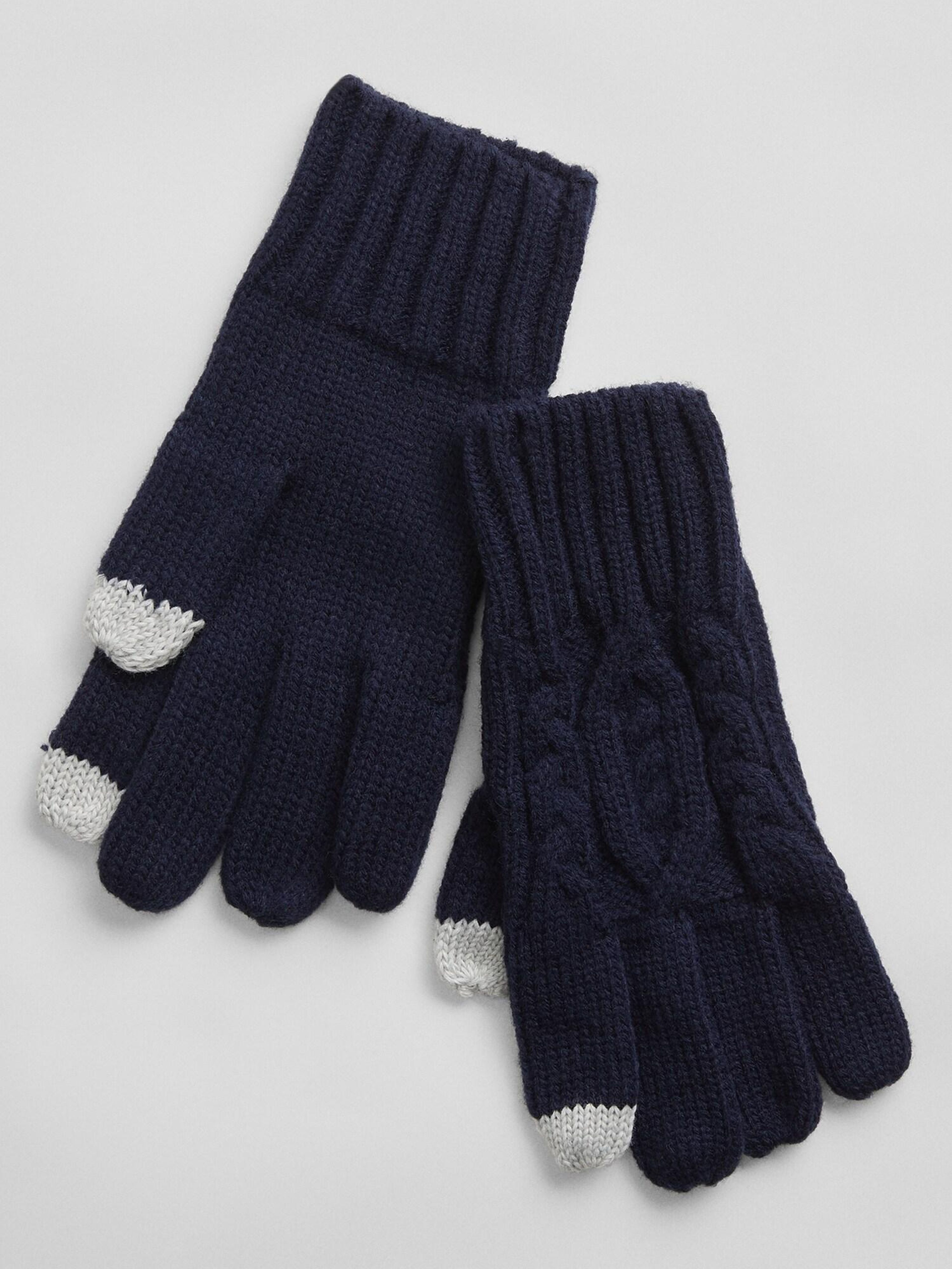 Detské pletené prstové rukavice