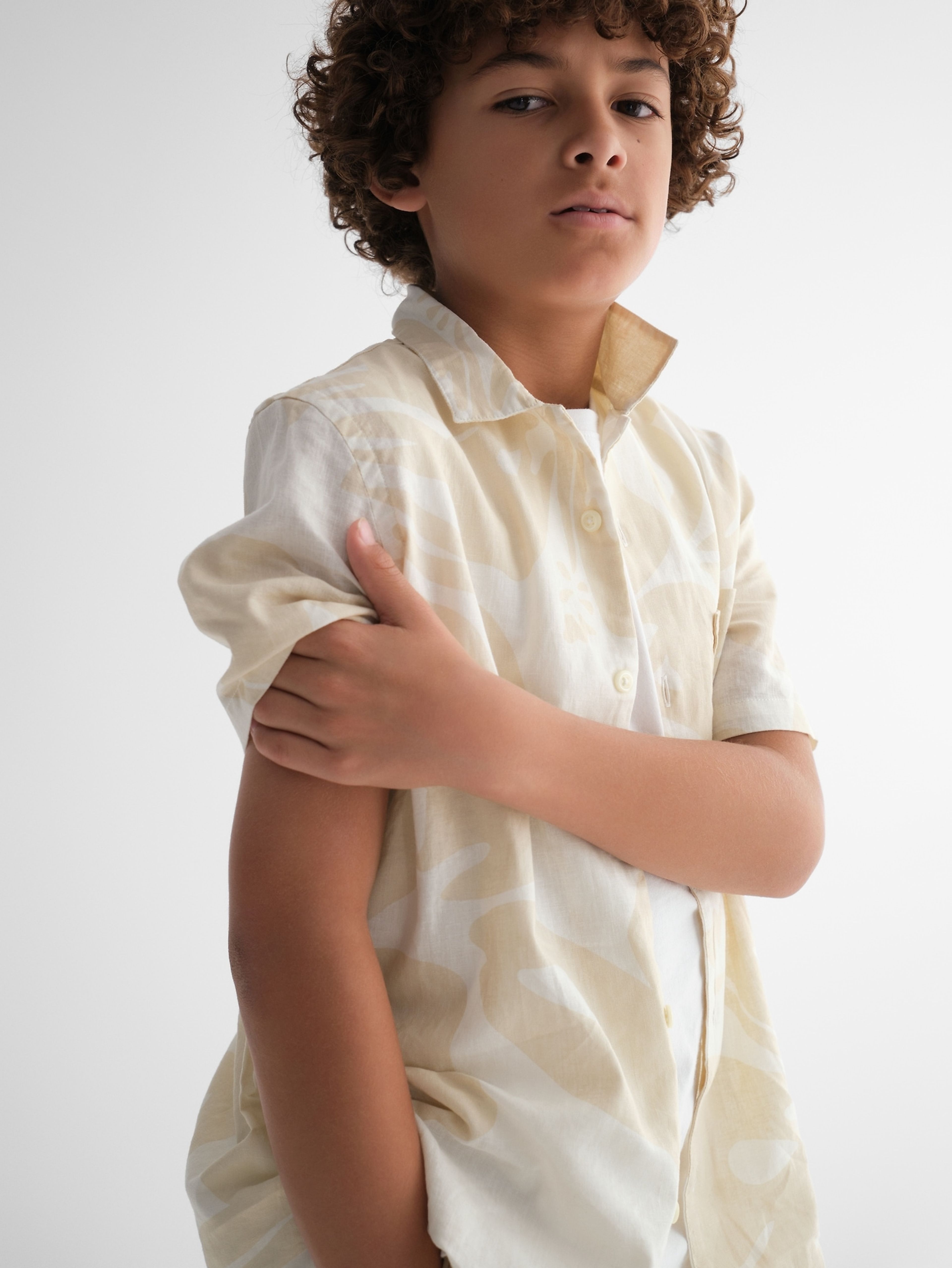 Detská ľanová košeľa oxford