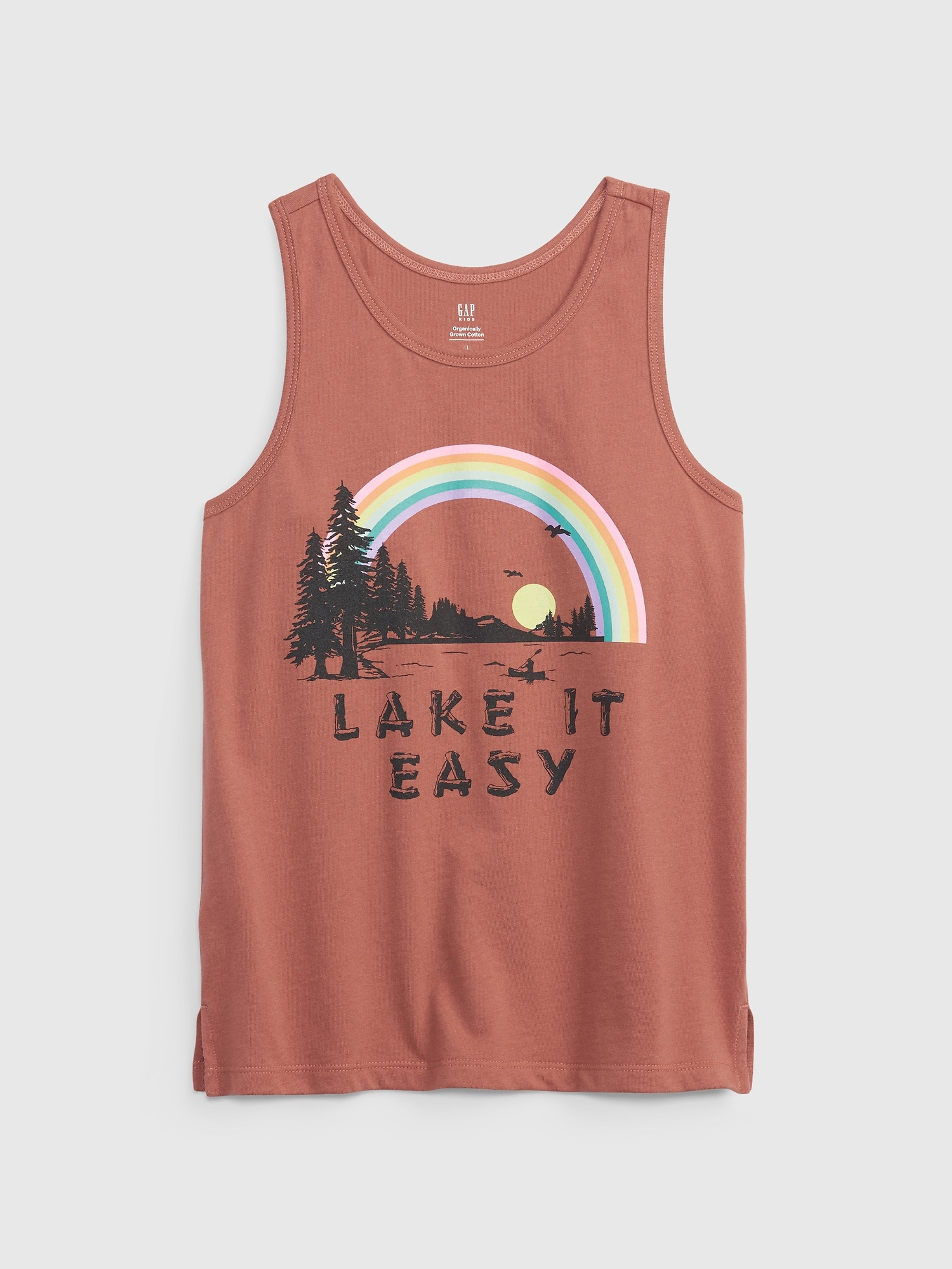 Kinder Tank-Top organic Regenbogen