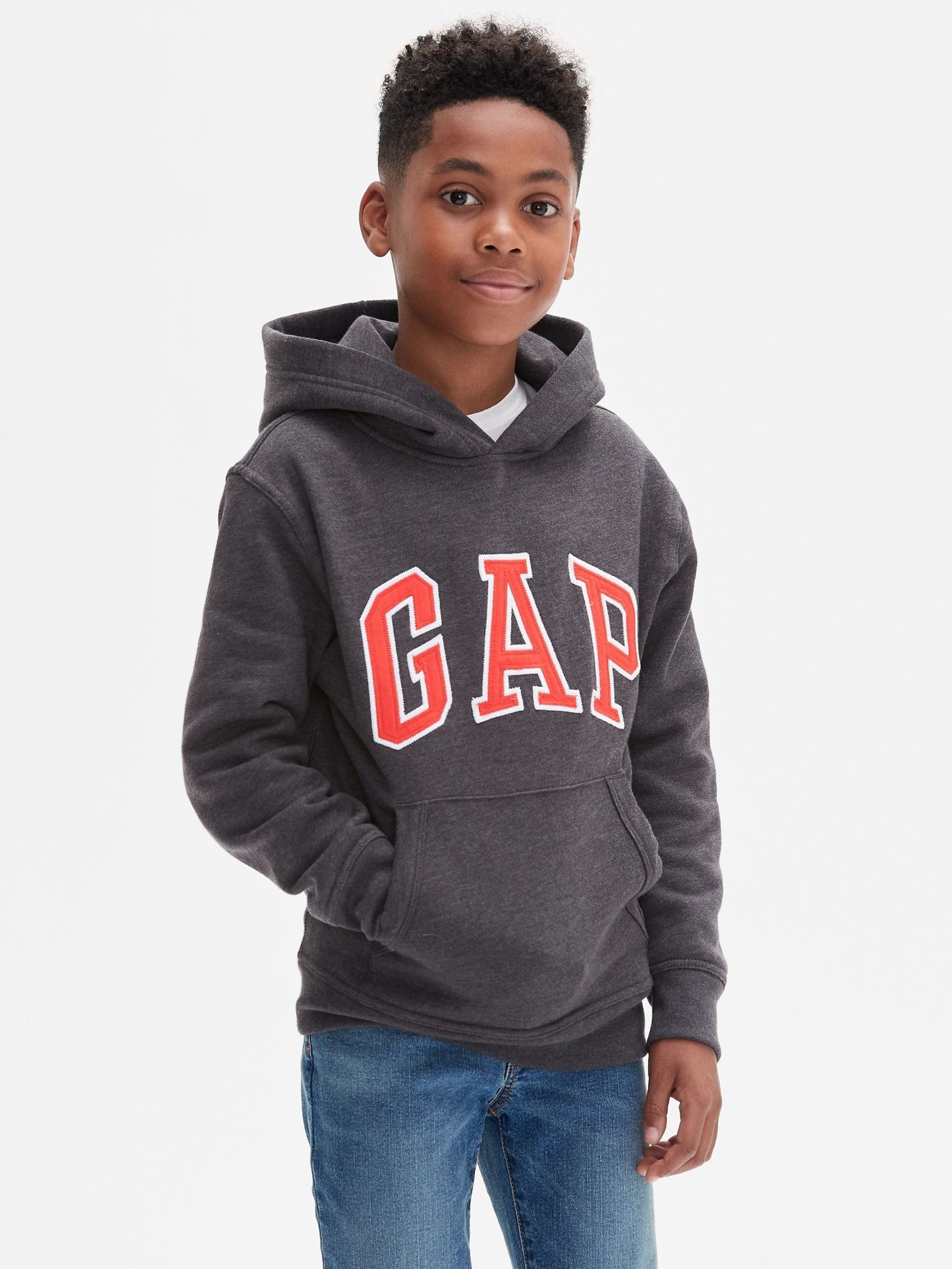 Kinder-Sweatshirt mit Logo und Fleece