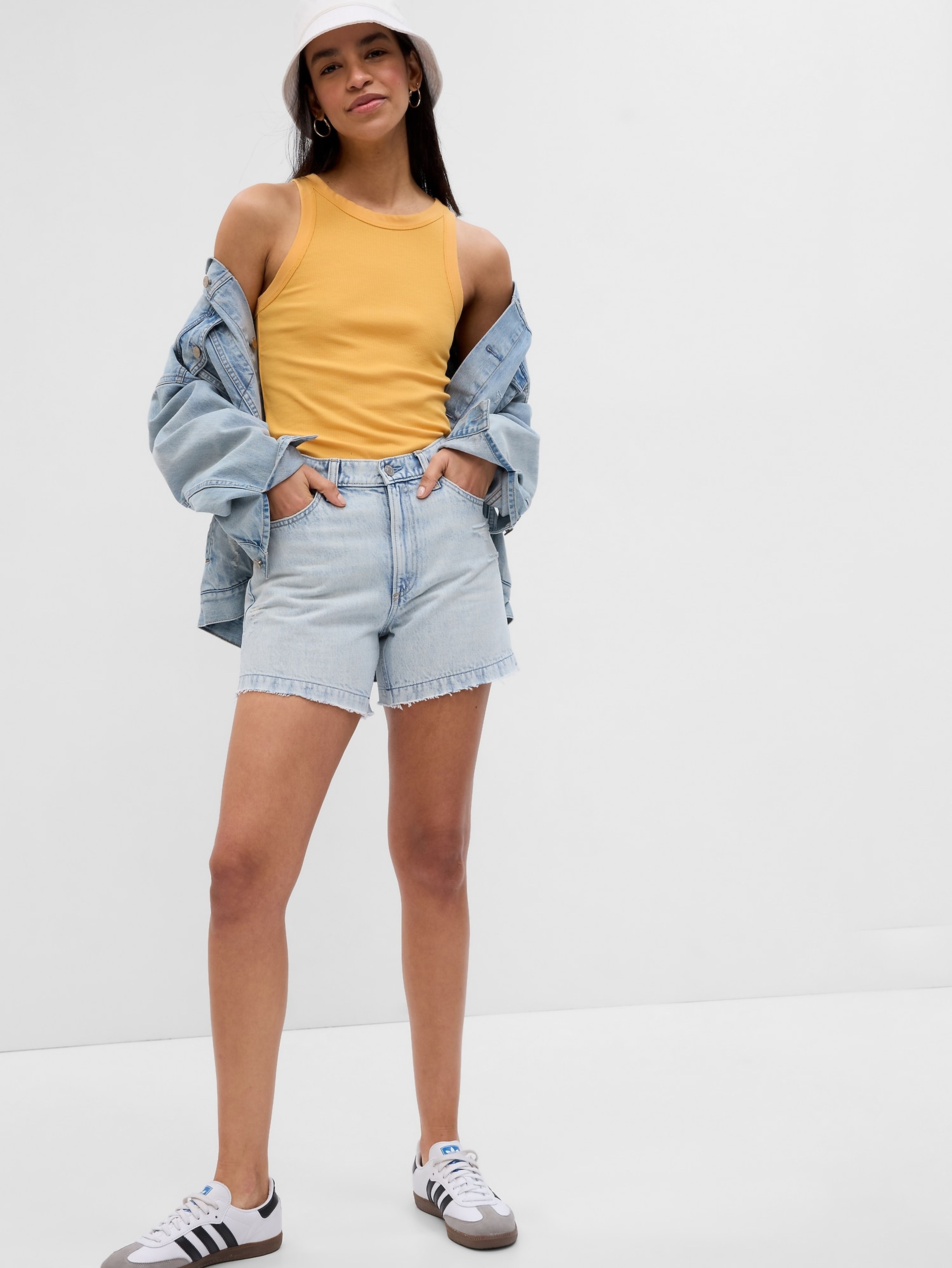 Jeans Shorts High Rise