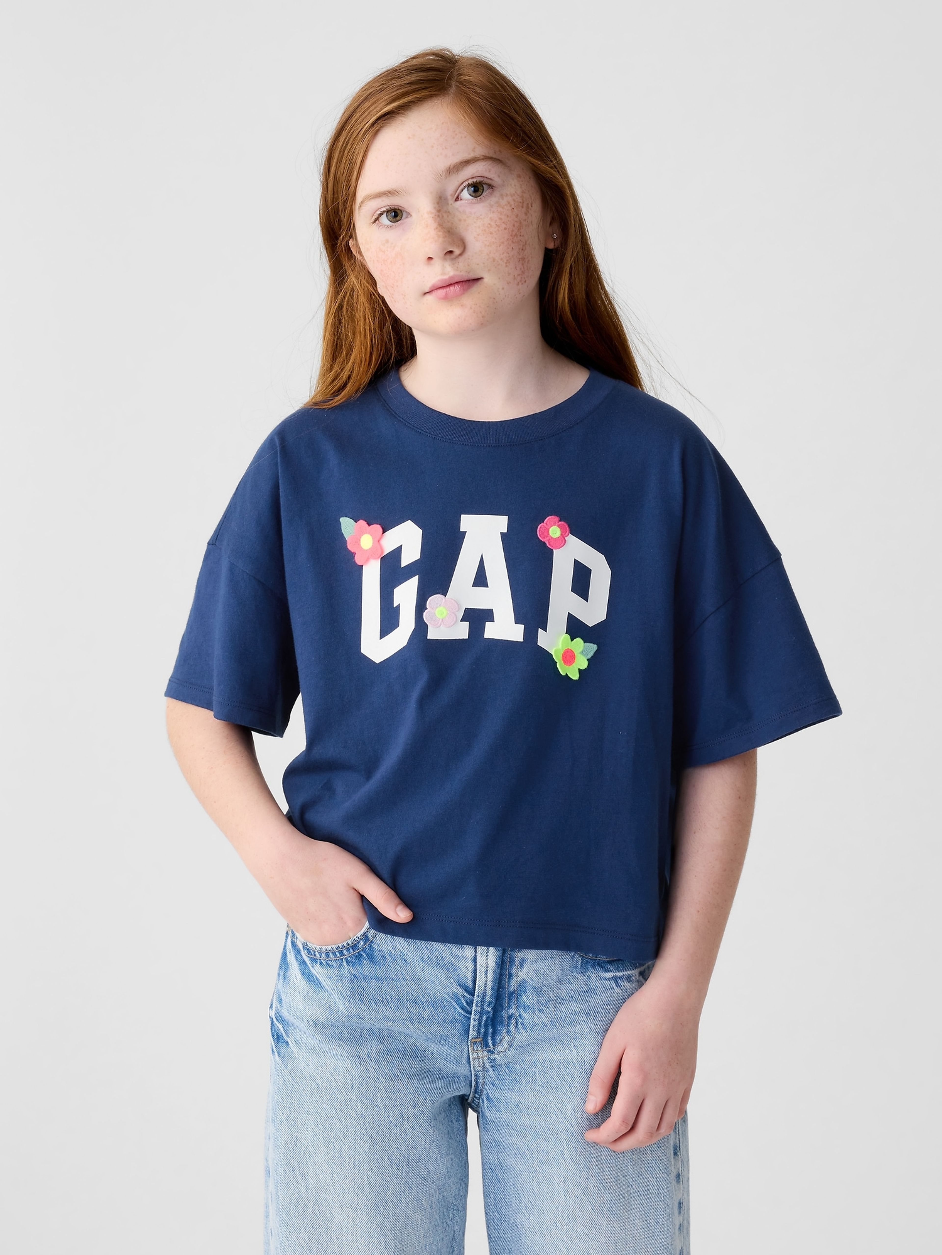 Kinder-T-Shirt mit Logo