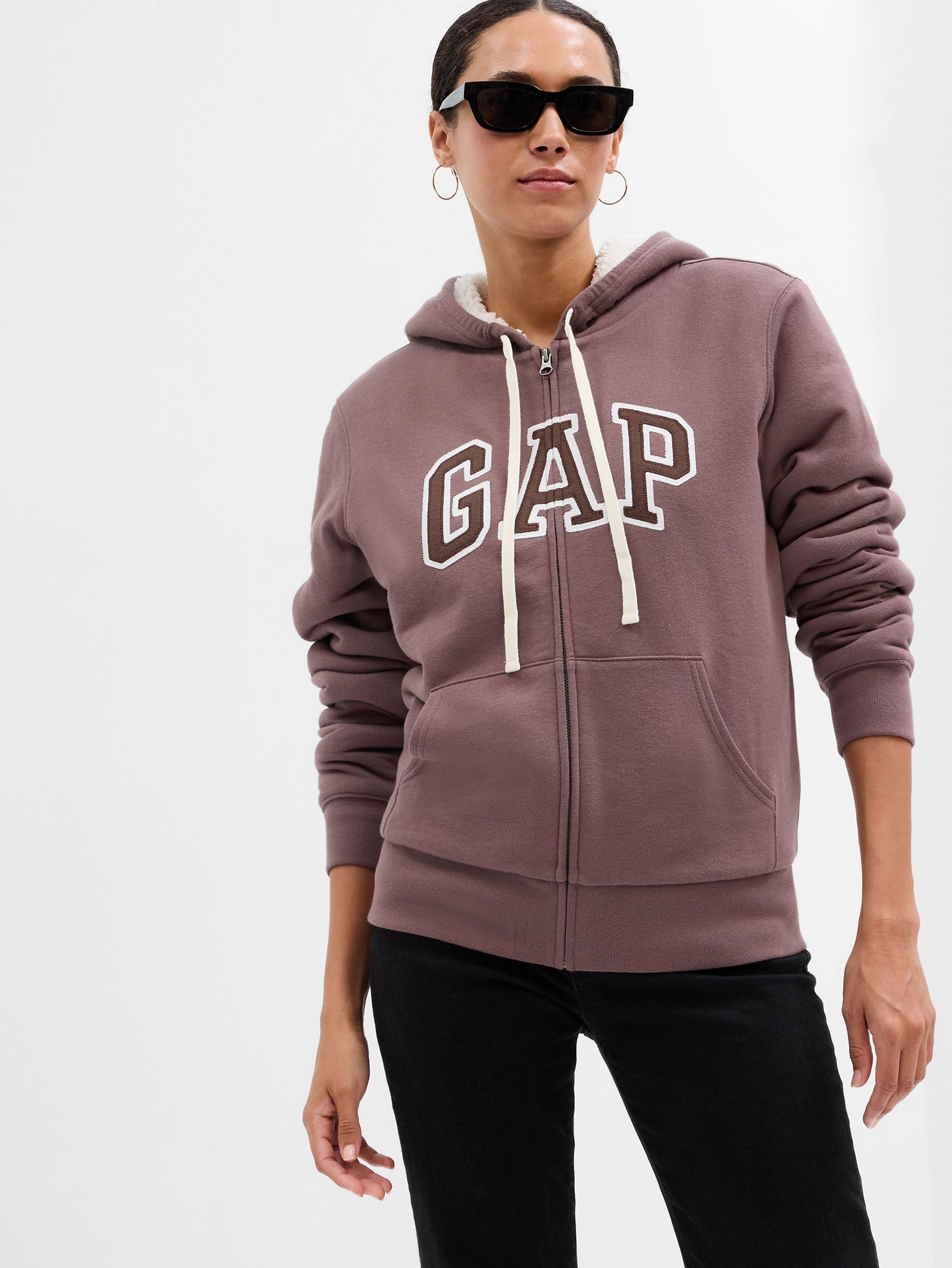 Sweatshirt mit GAP Logo sherpa