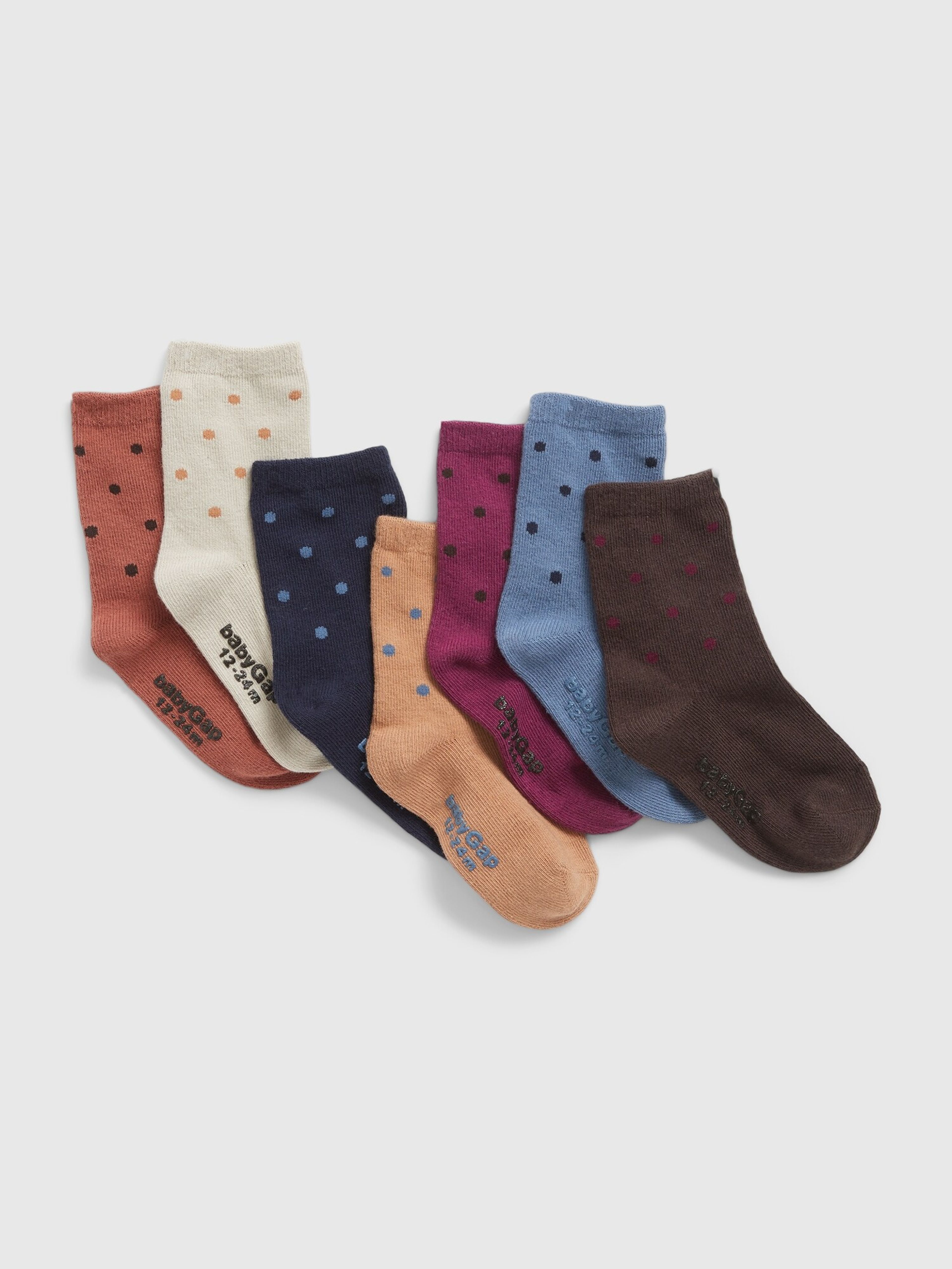 Kindersocken Polka Dots, 7 Paar