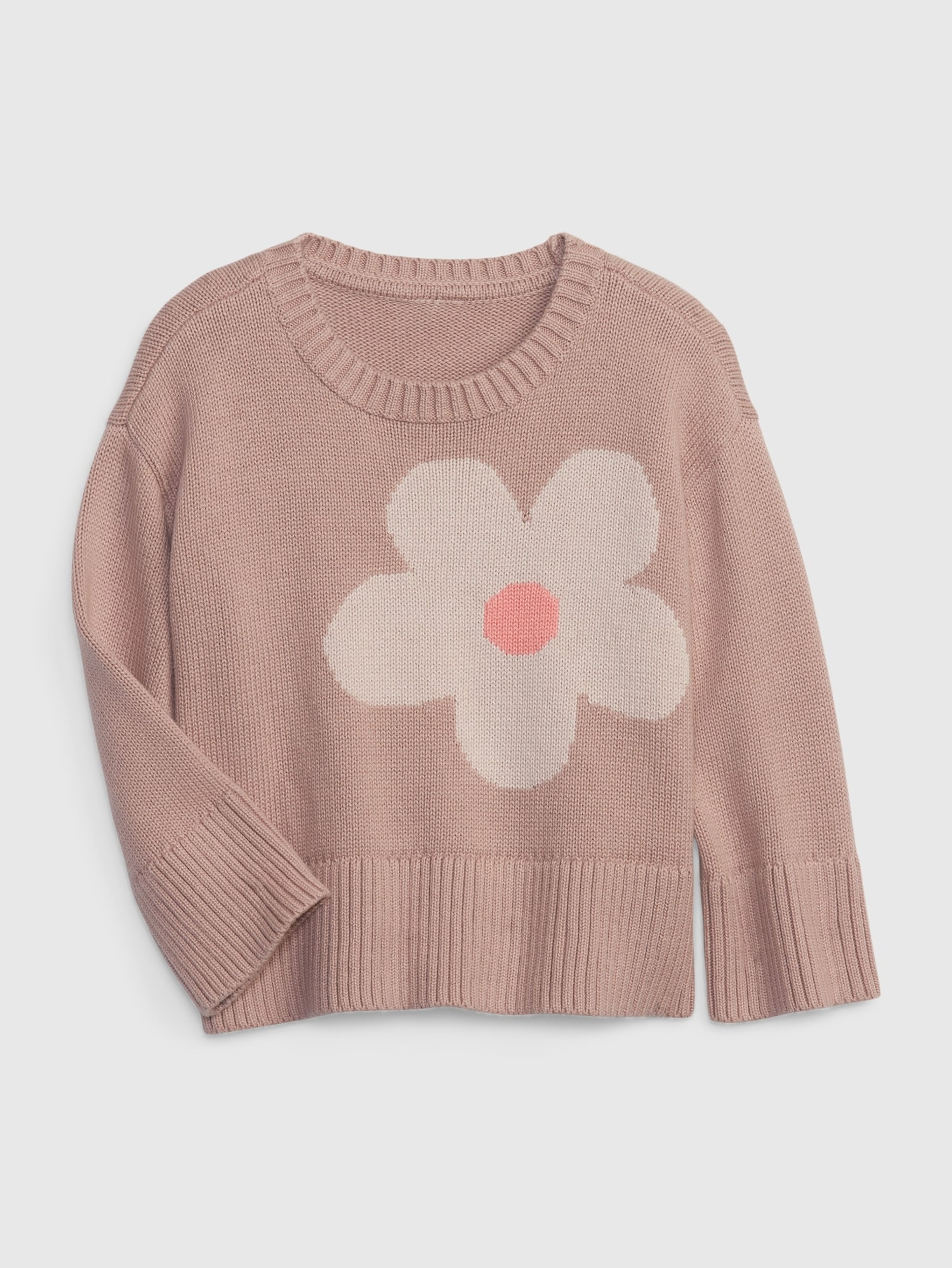 Dětský svetr s květinou