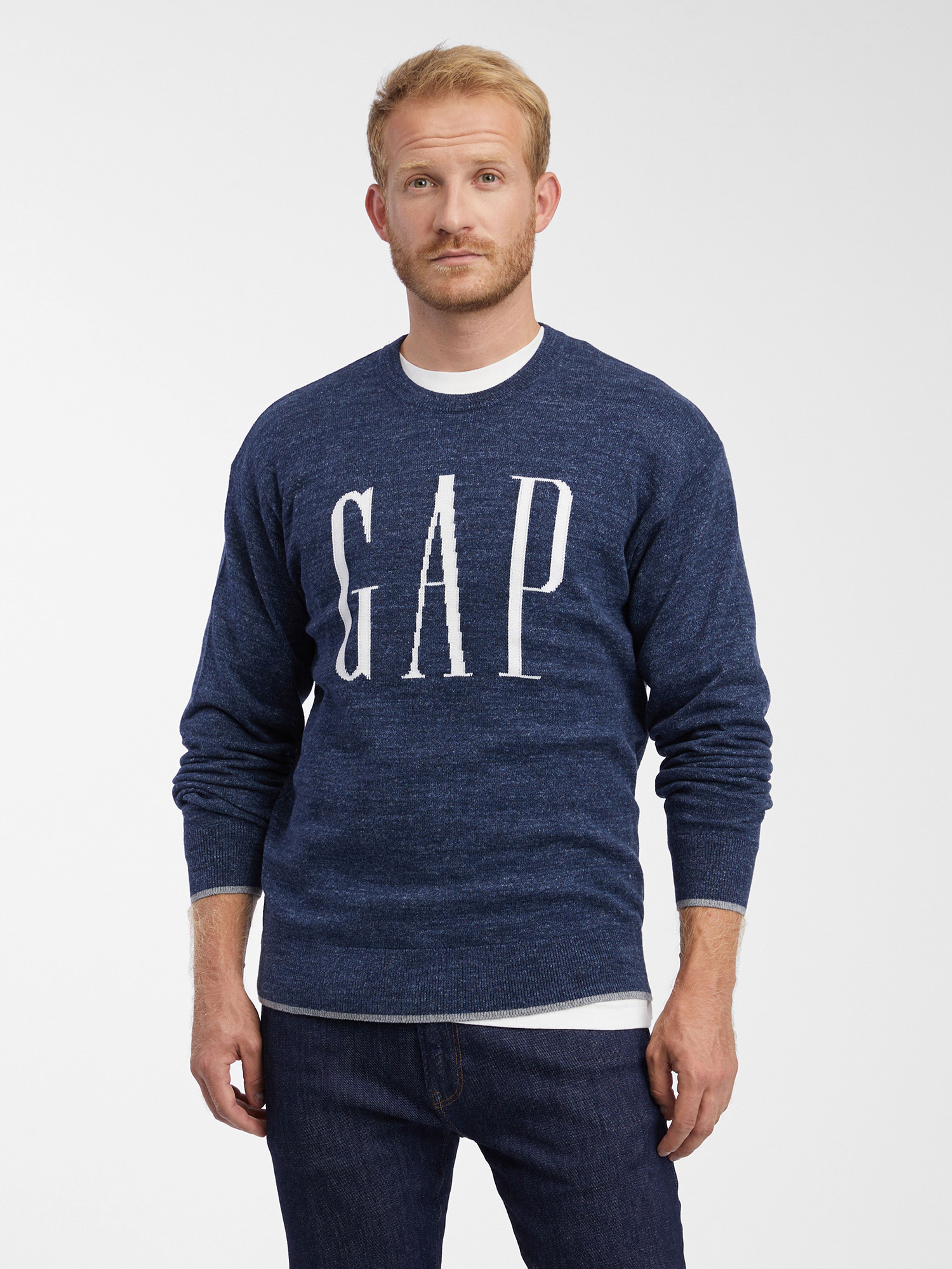 Sweter z logo Gap