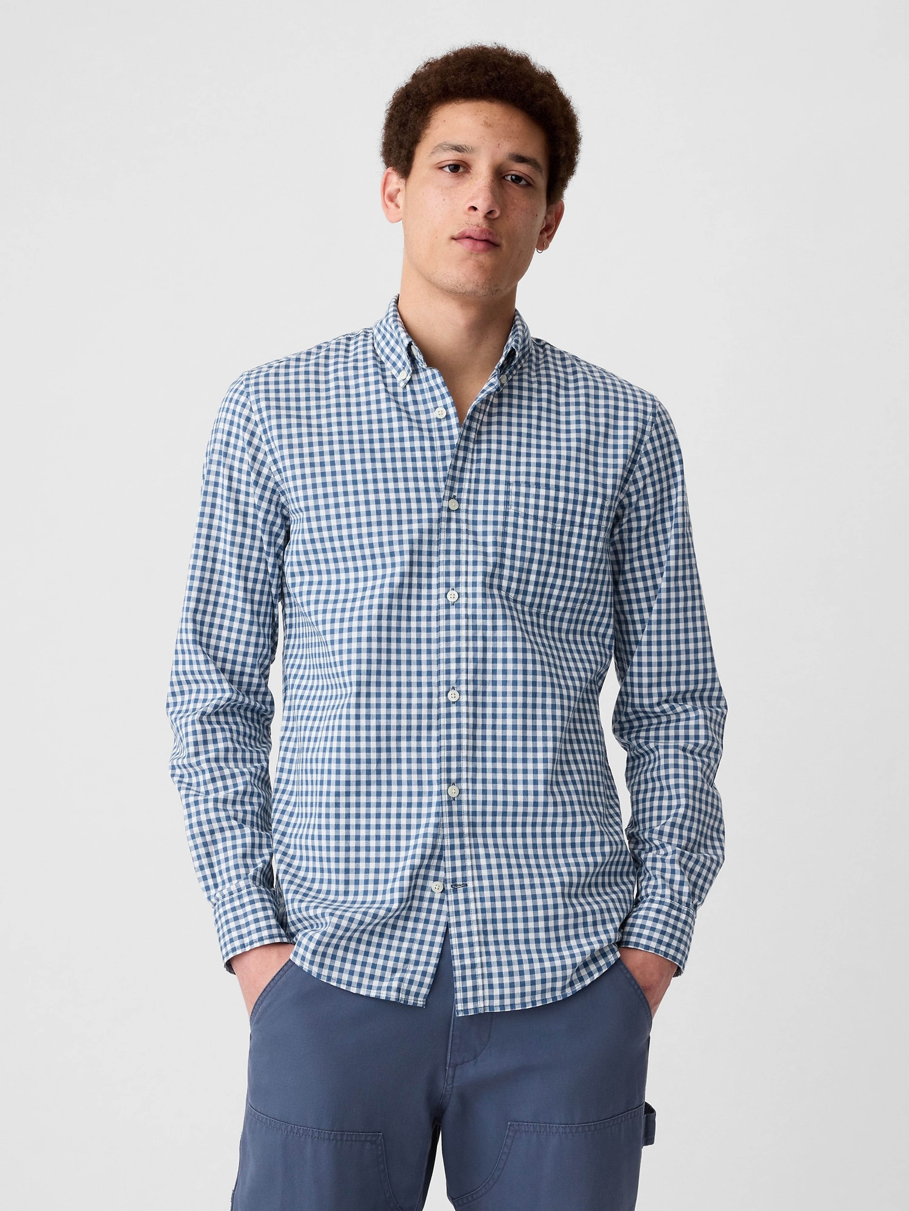 Hemd – Slim Poplin Stretch