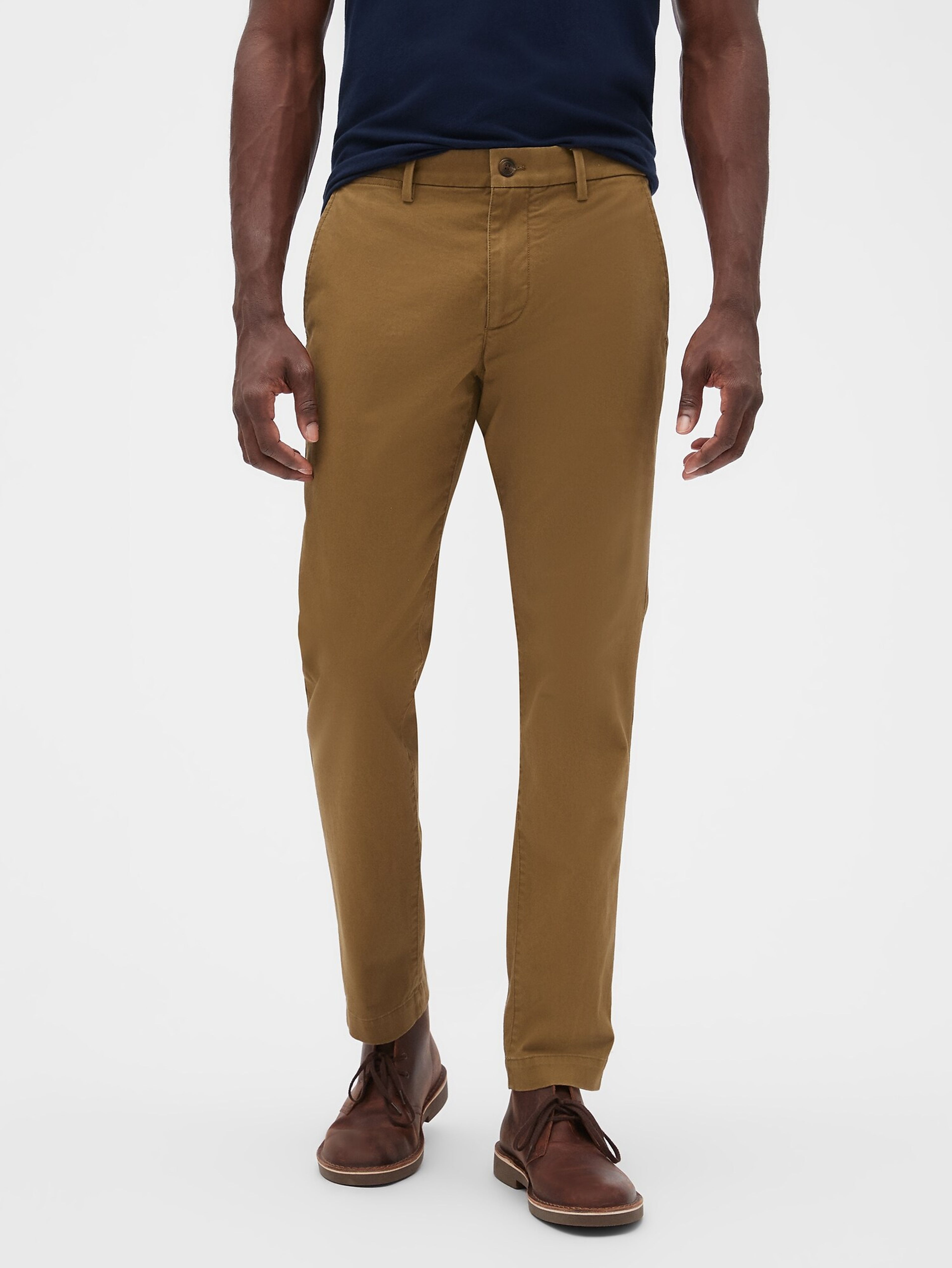 Spodnie essential khaki skinny fit GapFlex